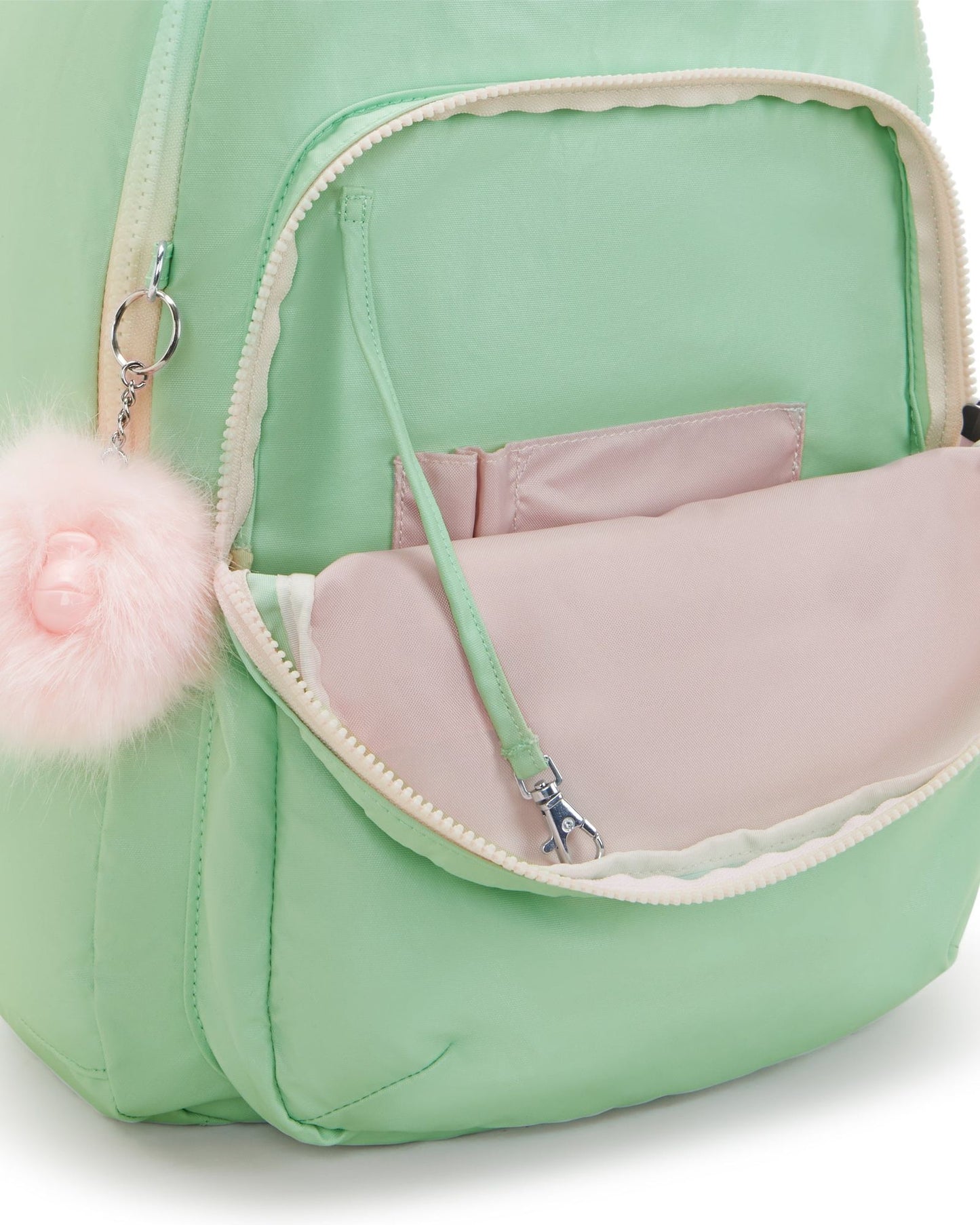 حقيبة ظهر Kipling Seoul Lap Soft Green Met Large C2I7135-5KY