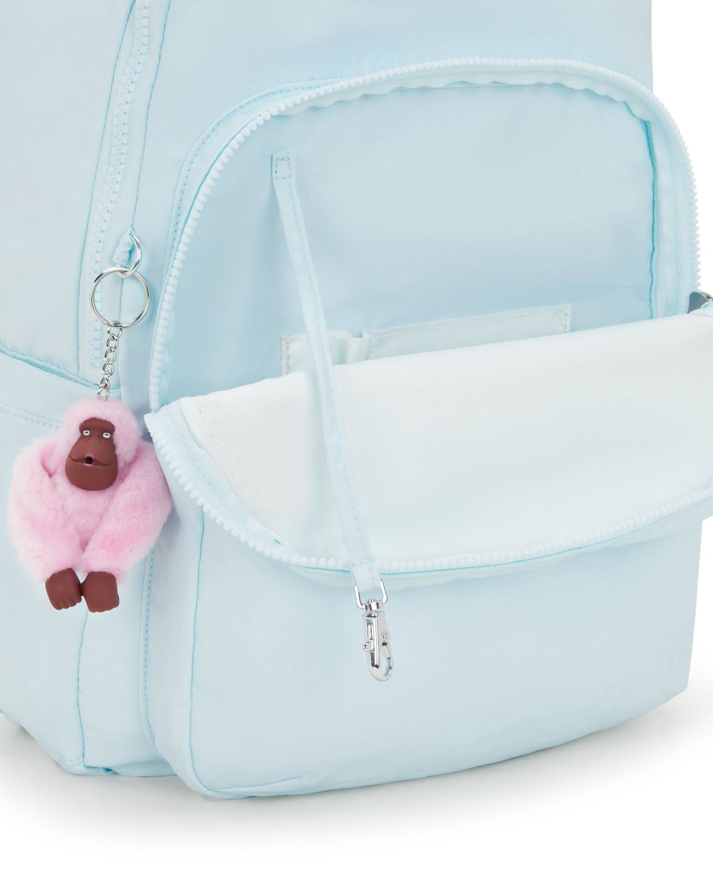 حقيبة ظهر KIPLING Seoul Lap Blue Sky Metallic كبيرة (مع حجرة للكمبيوتر المحمول) I7135-5MB