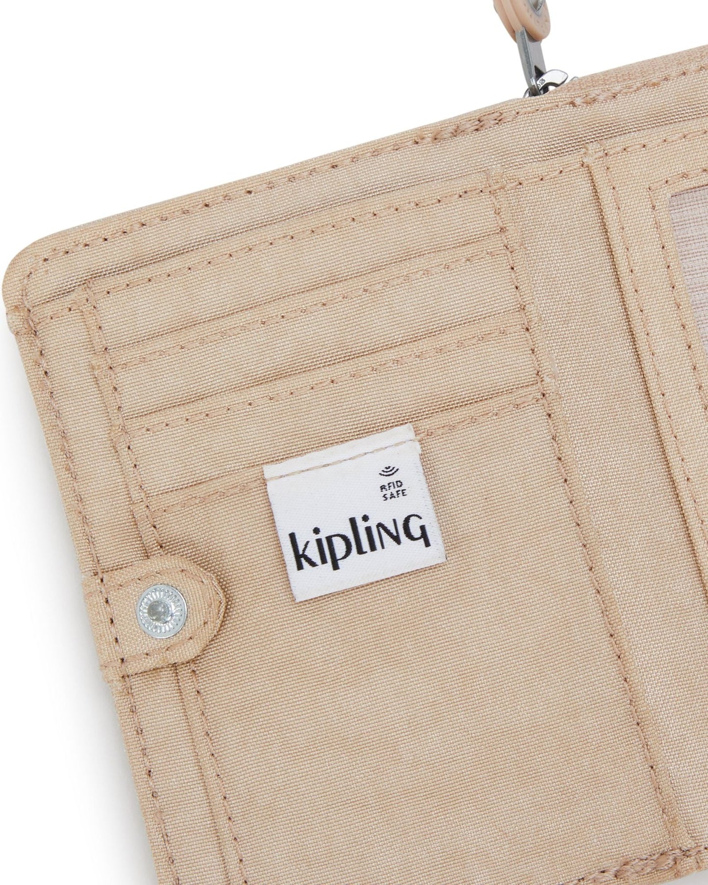 محفظة متوسطة Kipling Money Love Sparkled باللون البيج I7276-5DV