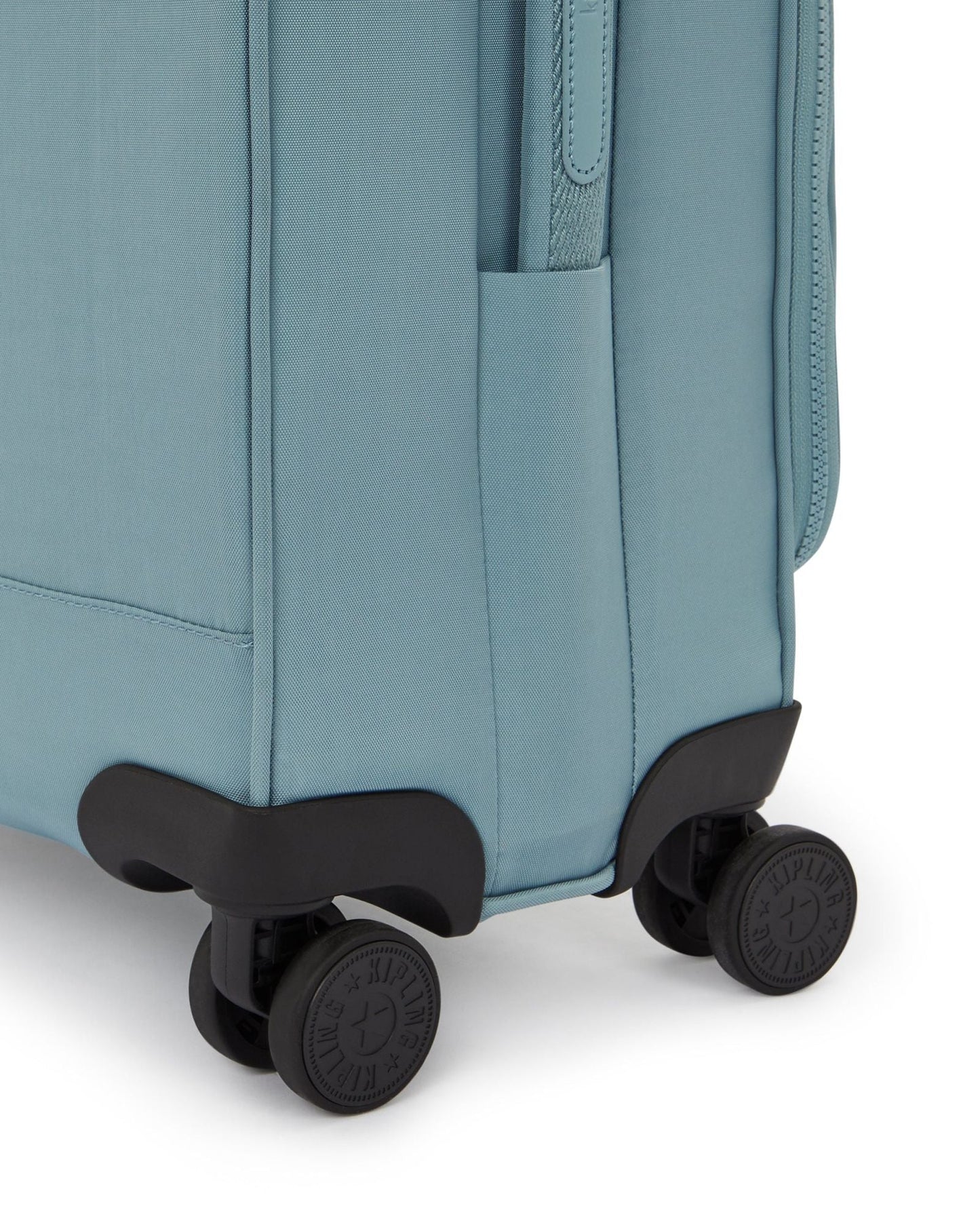 حقيبة سفر Kipling New Youri Spin S رمادية مريحة صغيرة بعجلات I7504-3NL