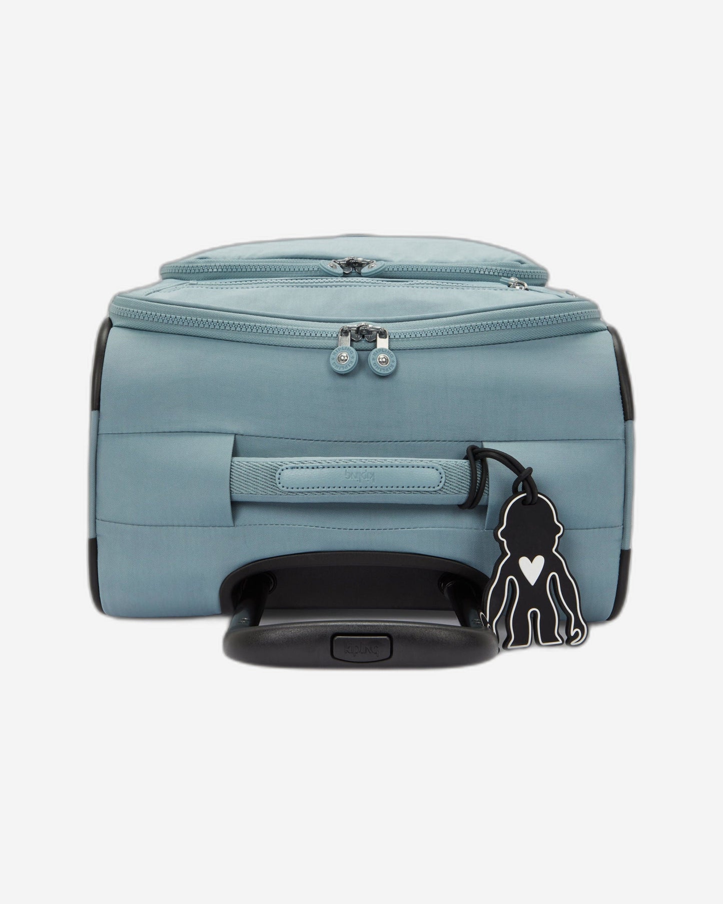 حقيبة سفر Kipling New Youri Spin S رمادية مريحة صغيرة بعجلات I7504-3NL