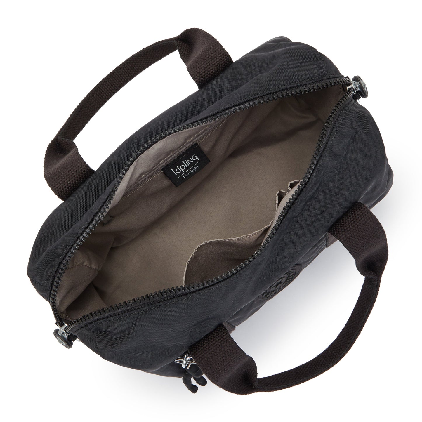 KIPLING-Bina M-Medium handbag (with dechable shoulderstrap)-Black Noir-I7532-P39