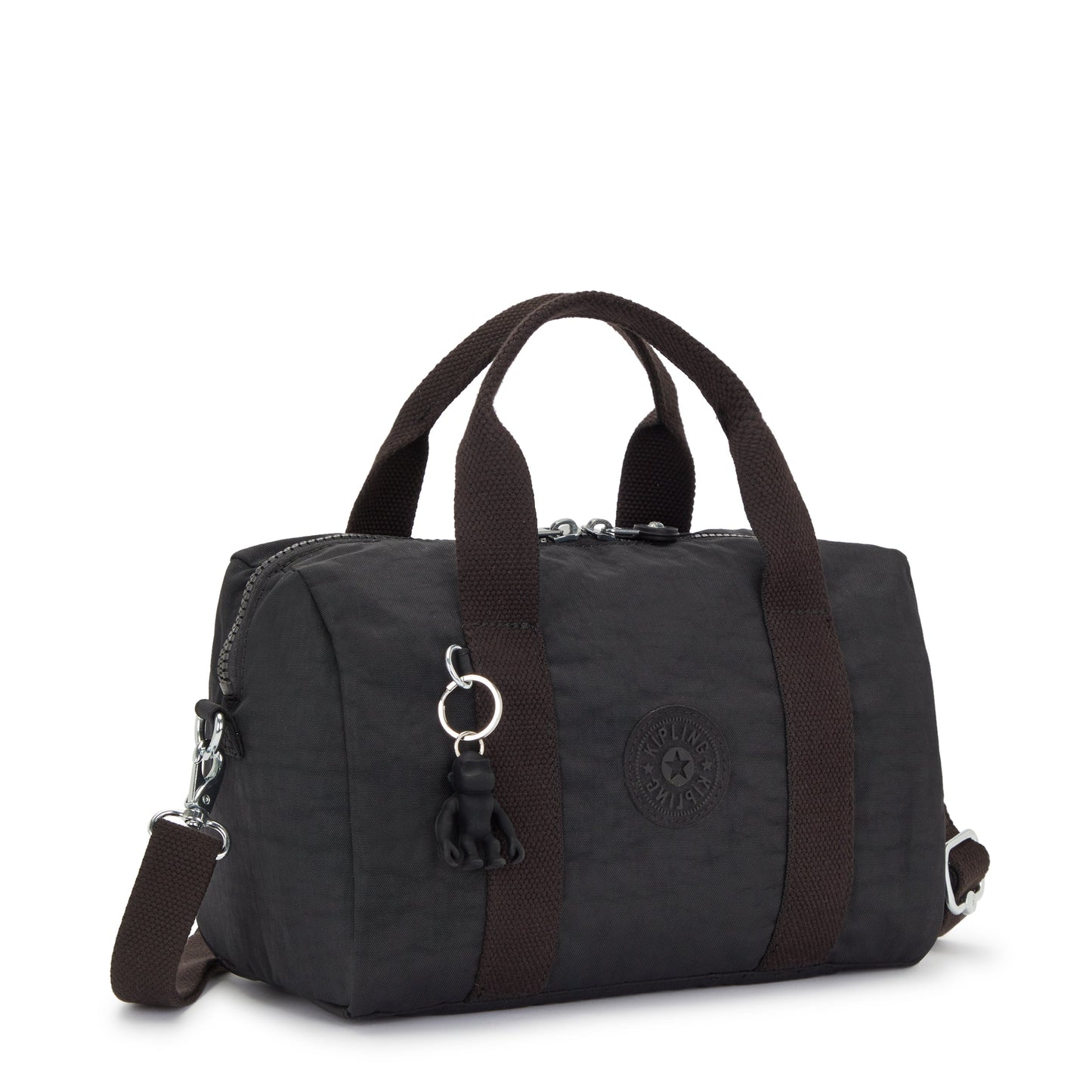 KIPLING-Bina M-Medium handbag (with dechable shoulderstrap)-Black Noir-I7532-P39