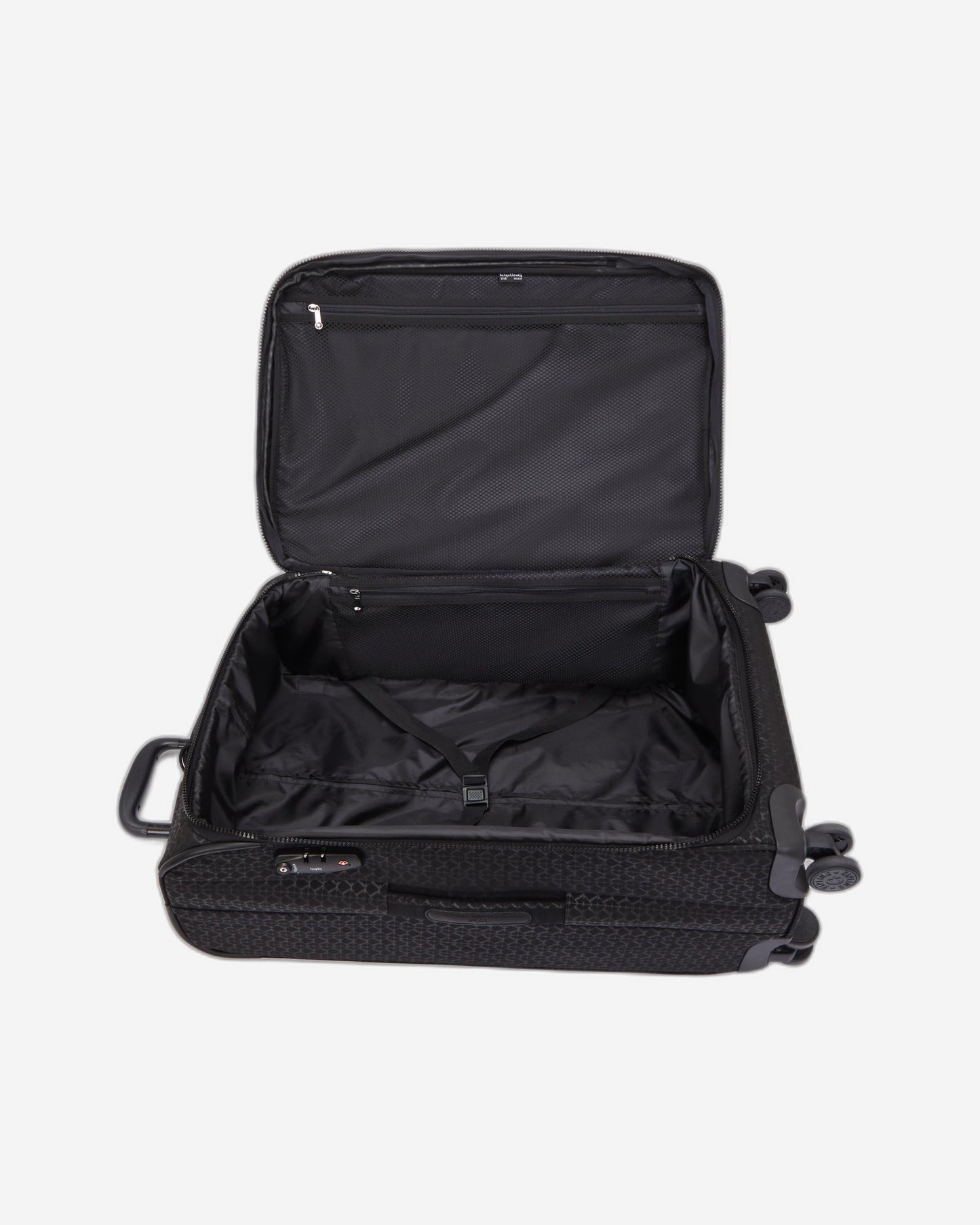 حقيبة سفر بعجلات متوسطة قابلة للتوسيع من Kipling New Youri Spin M Signature Emb I7575-K59