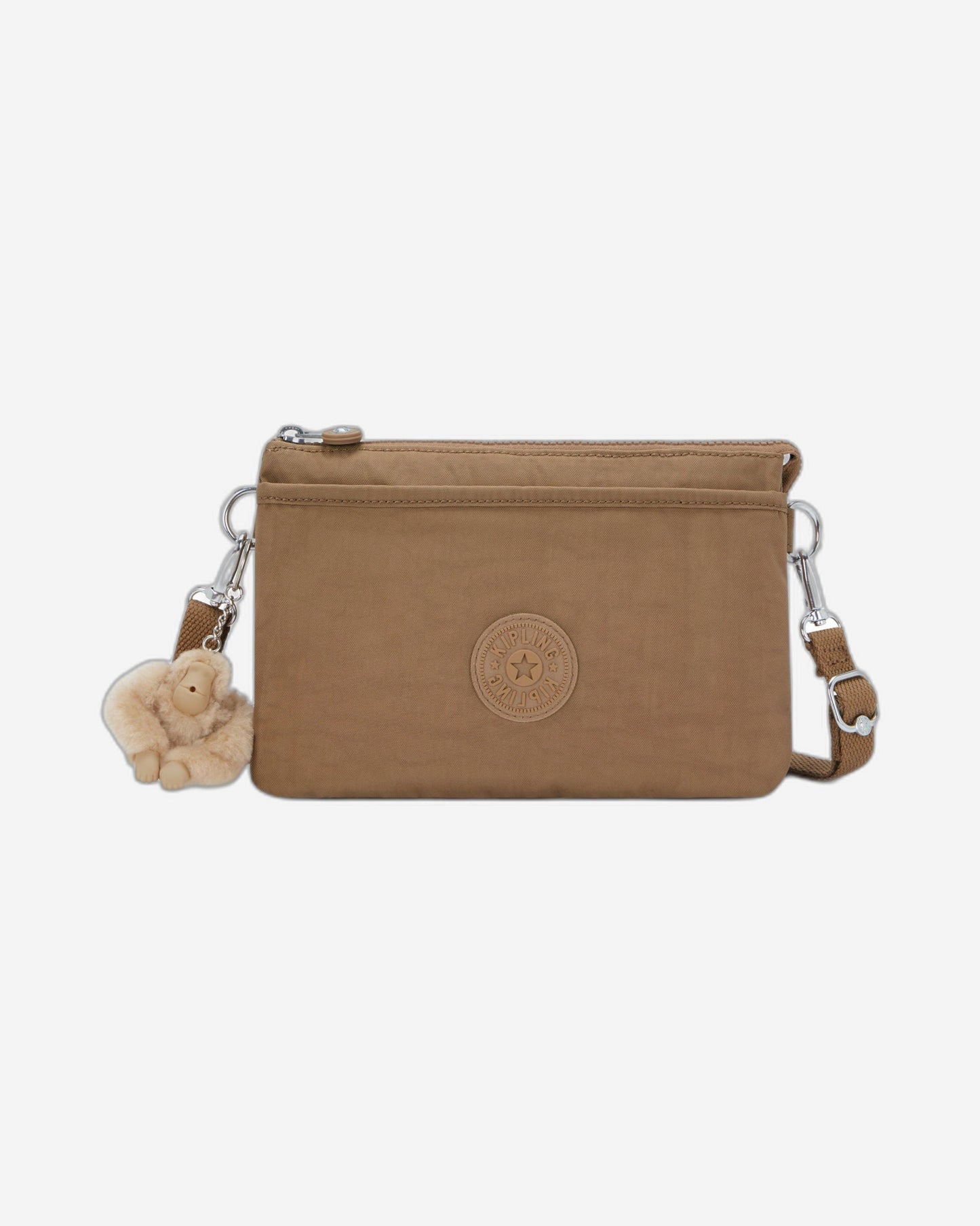 Kipling Riri Early Tan حقيبة كروس صغيرة (مع حزام كتف قابل للإزالة) I7590-7CN