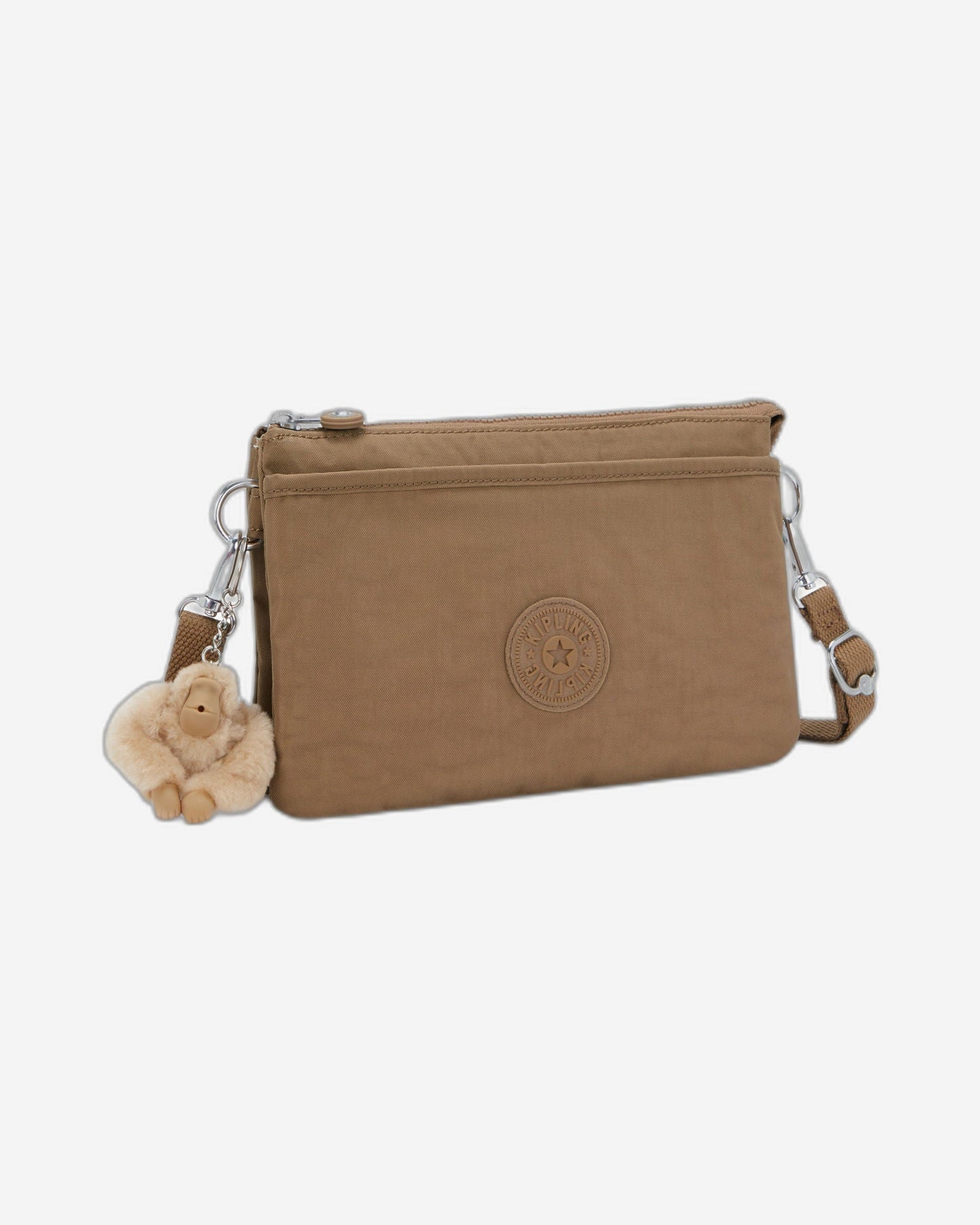 Kipling Riri Early Tan حقيبة كروس صغيرة (مع حزام كتف قابل للإزالة) I7590-7CN