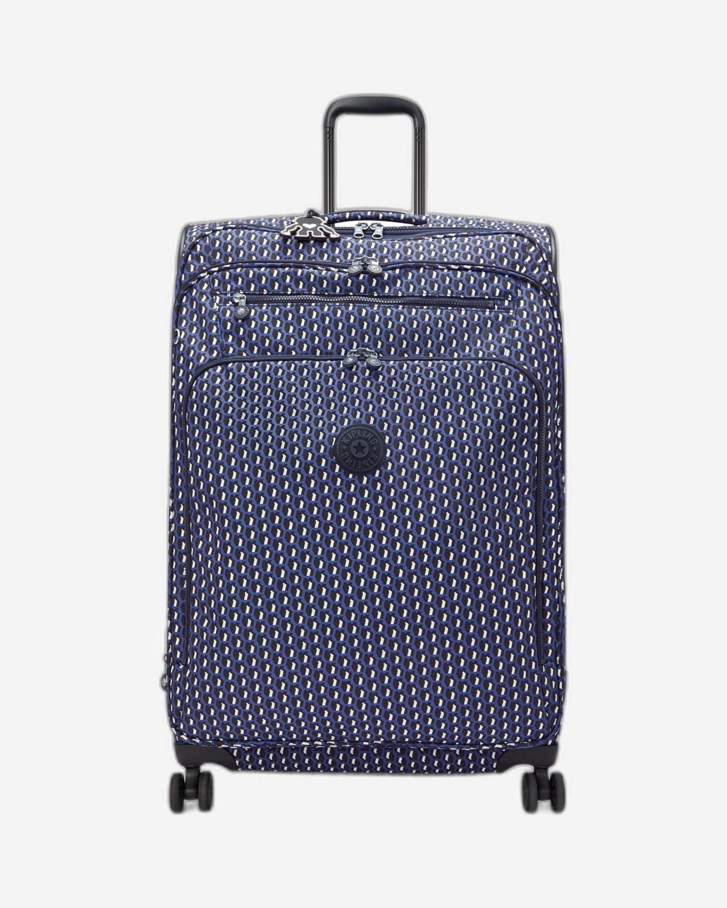 حقيبة Kipling New Youri Spin L 3D K زرقاء كبيرة قابلة للتمدد I7640-4JS