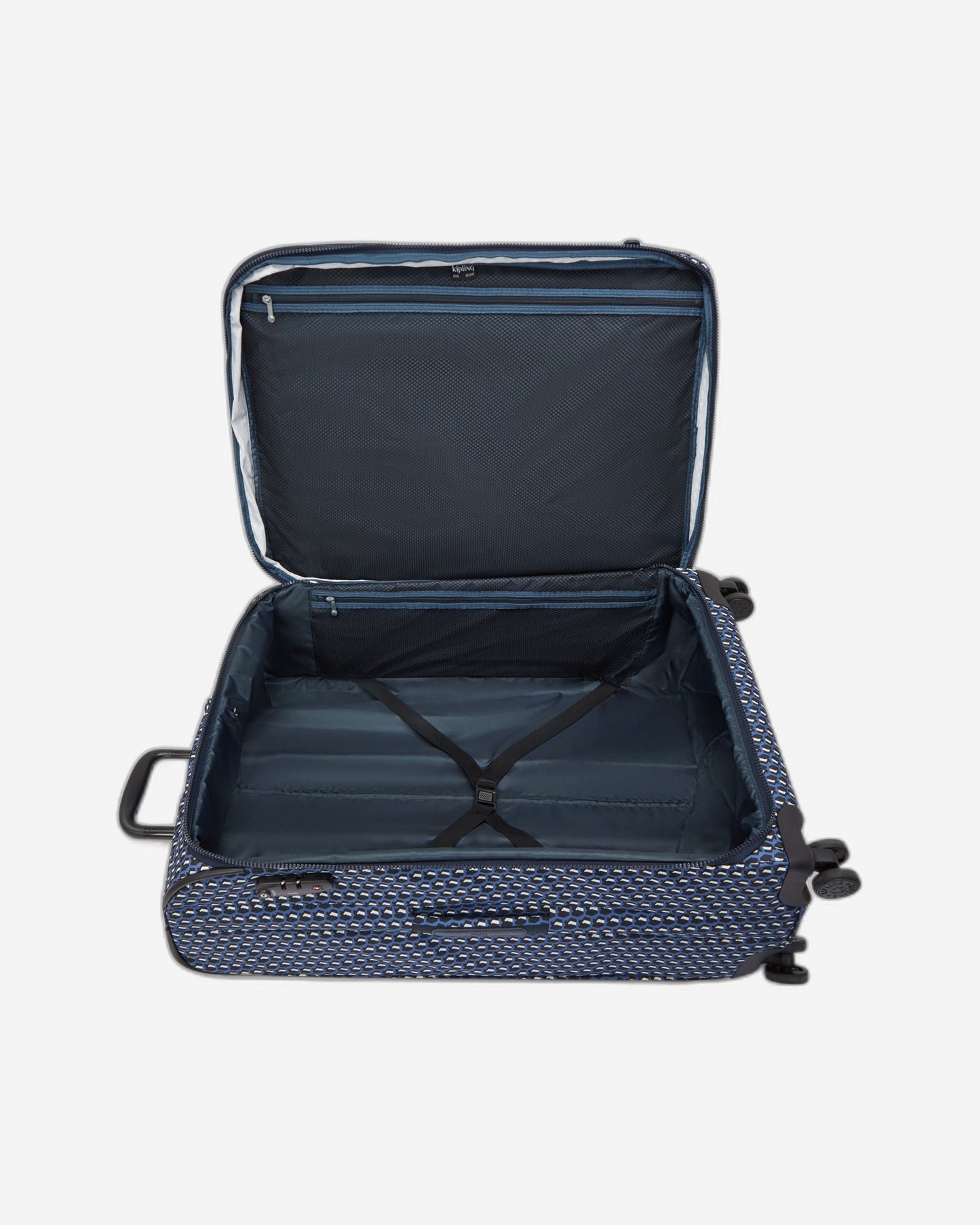 حقيبة Kipling New Youri Spin L 3D K زرقاء كبيرة قابلة للتمدد I7640-4JS