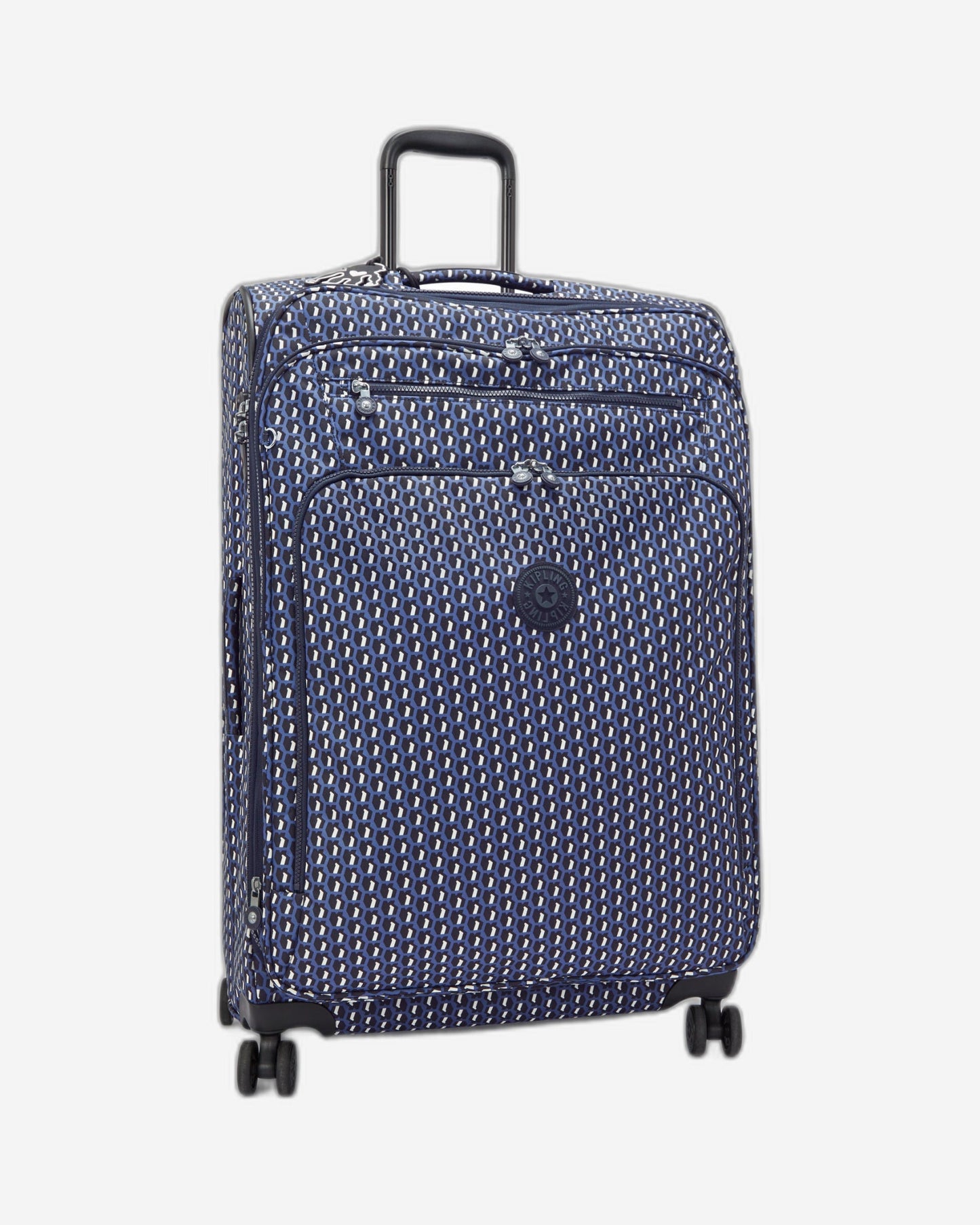 حقيبة Kipling New Youri Spin L 3D K زرقاء كبيرة قابلة للتمدد I7640-4JS