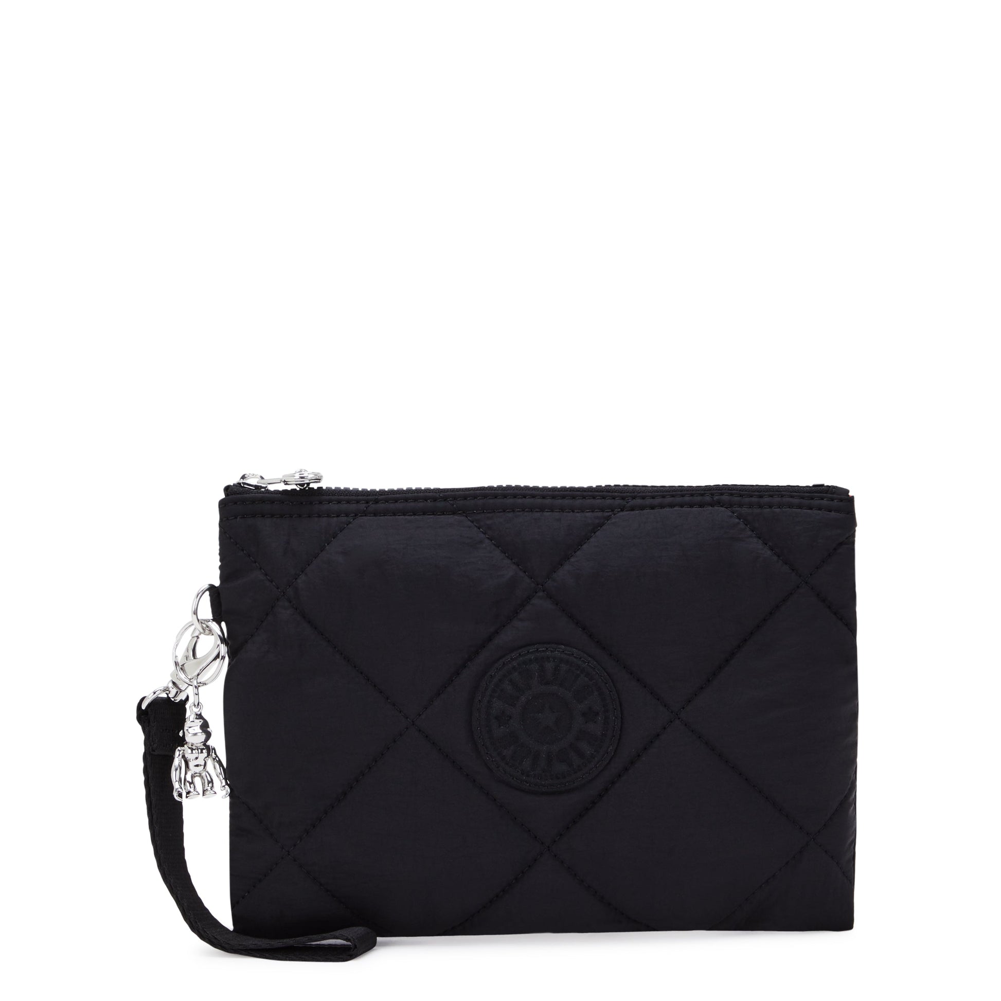 KIPLING-Fancy-Large Flat Pouch (with wristlet)-Cosmic Black Ql-I7668-95R