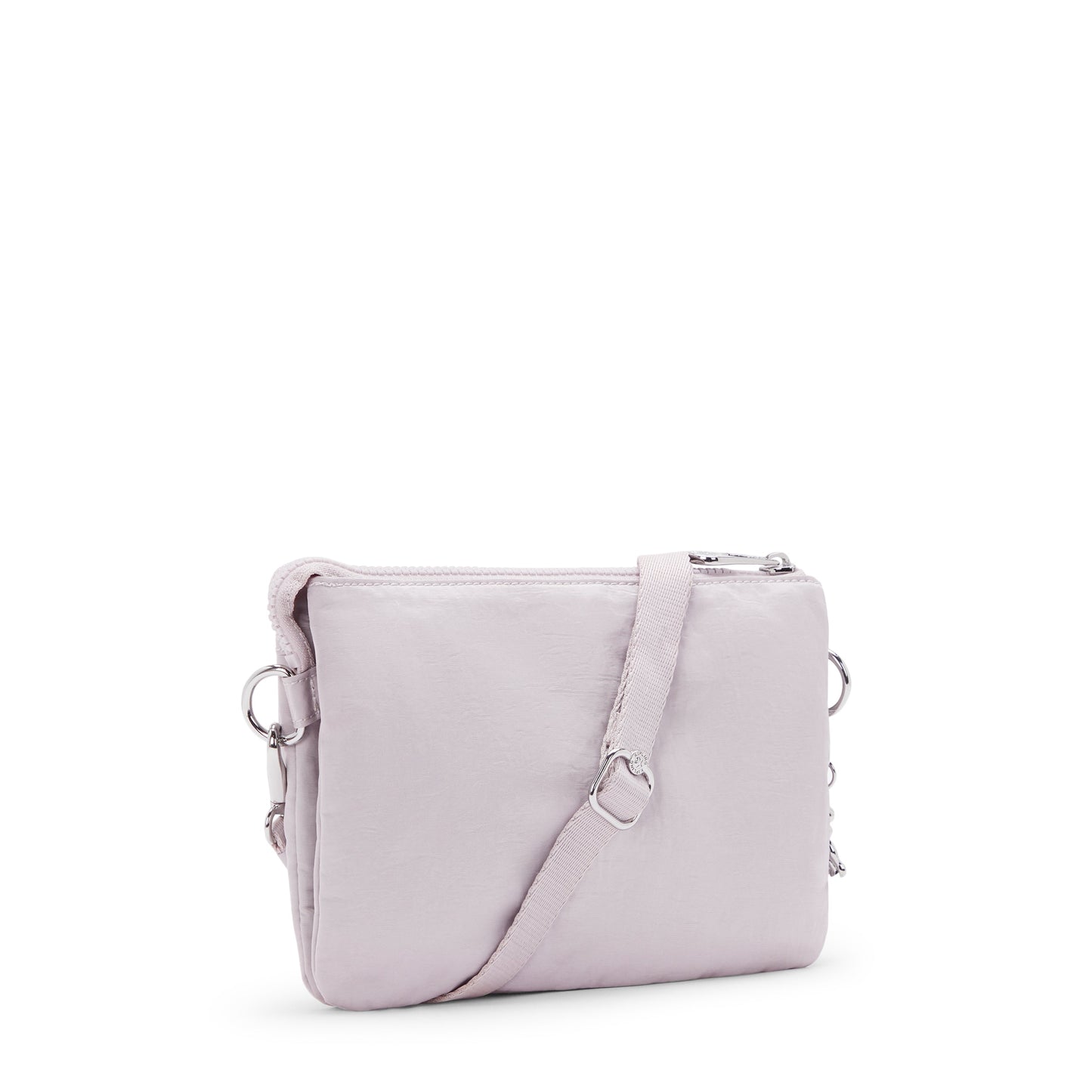 KIPLING-Riri-حقيبة كروس صغيرة (بحزام قابل للإزالة)-فضي لامع-I7679-K6G