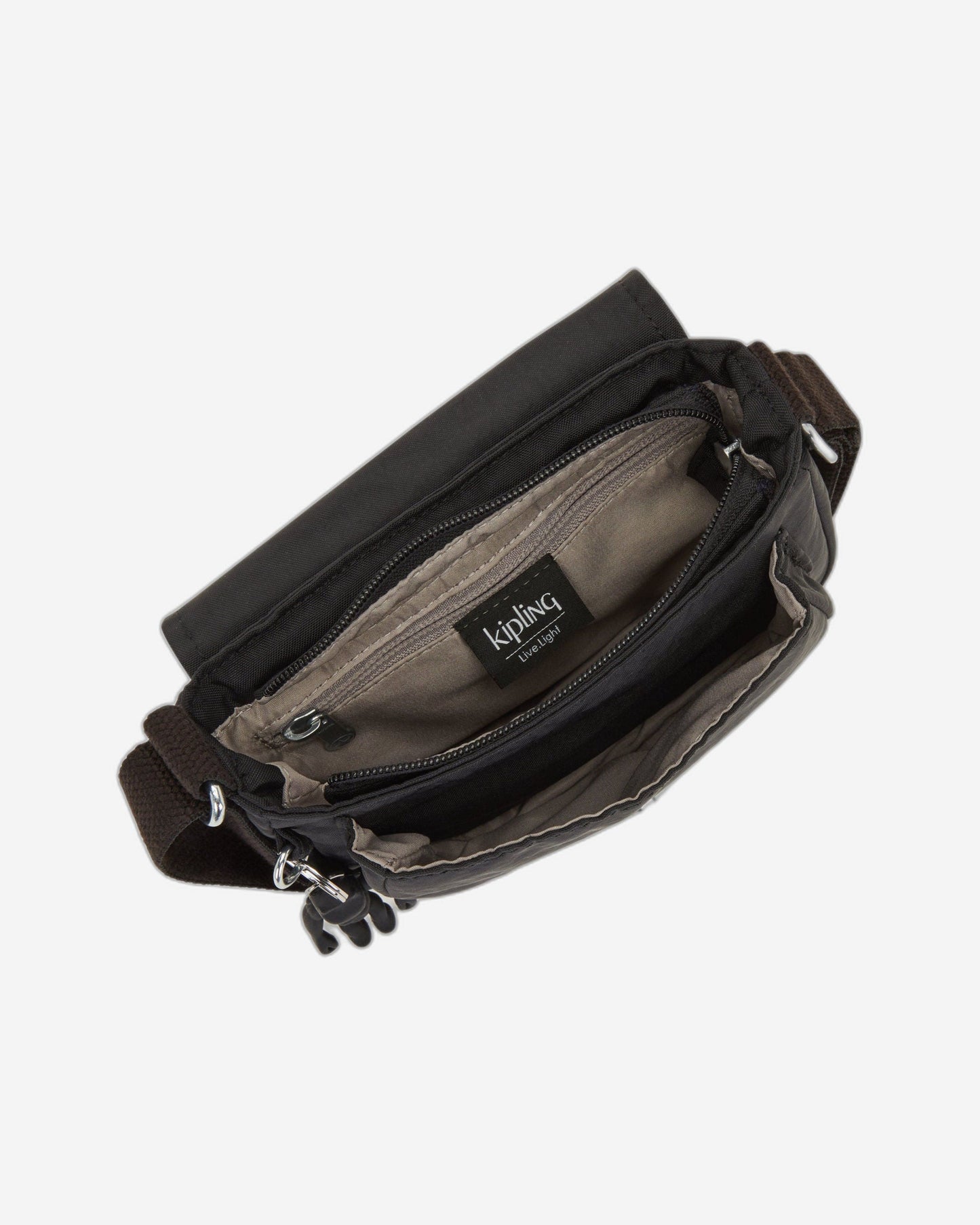 Kipling Loreen Mini حقيبة كروس بودي صغيرة سوداء اللون طراز C2I7681-P39