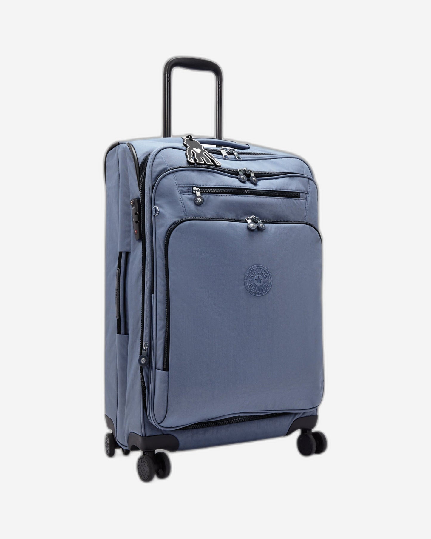 حقيبة Kipling New Youri Spin M Blue Lover متوسطة الحجم قابلة للتمدد I7706-56V