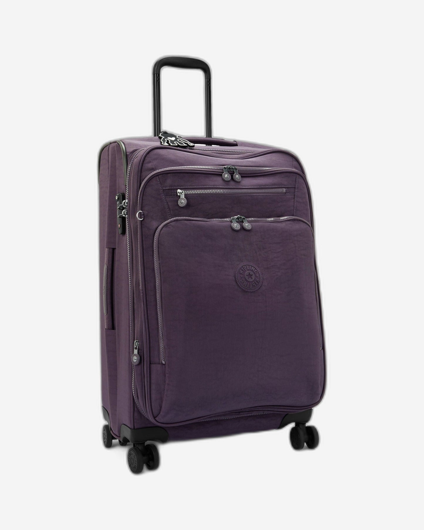 حقيبة Kipling New Youri Spin M Ultimate Plum متوسطة الحجم قابلة للتمدد I7706-67U