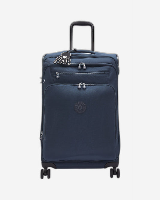 Kipling New Youri Spin M Blue Bleu 2 Medium حقيبة أمتعة بعجلات قابلة للتوسيع I7706-96V