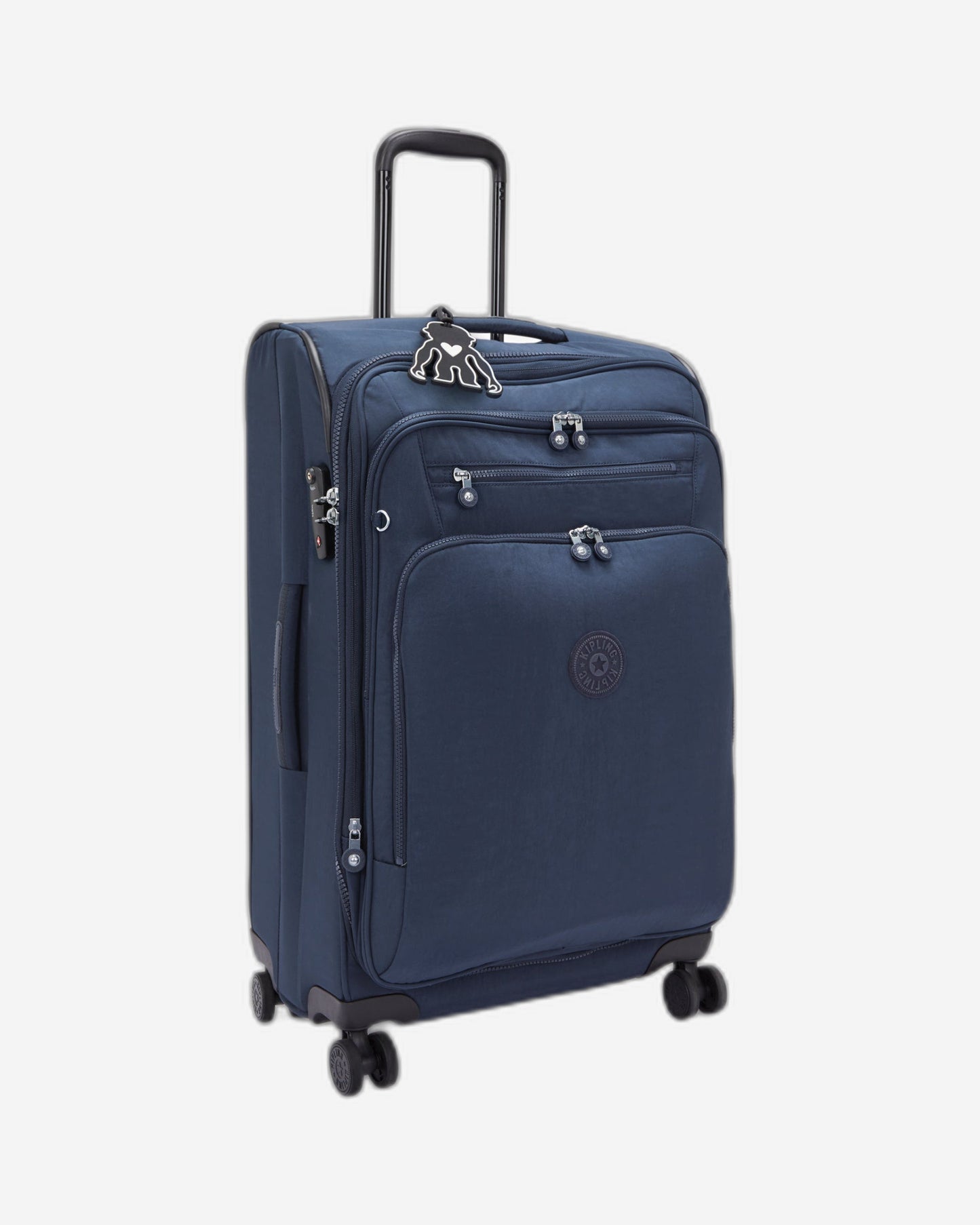 Kipling New Youri Spin M Blue Bleu 2 Medium حقيبة أمتعة بعجلات قابلة للتوسيع I7706-96V
