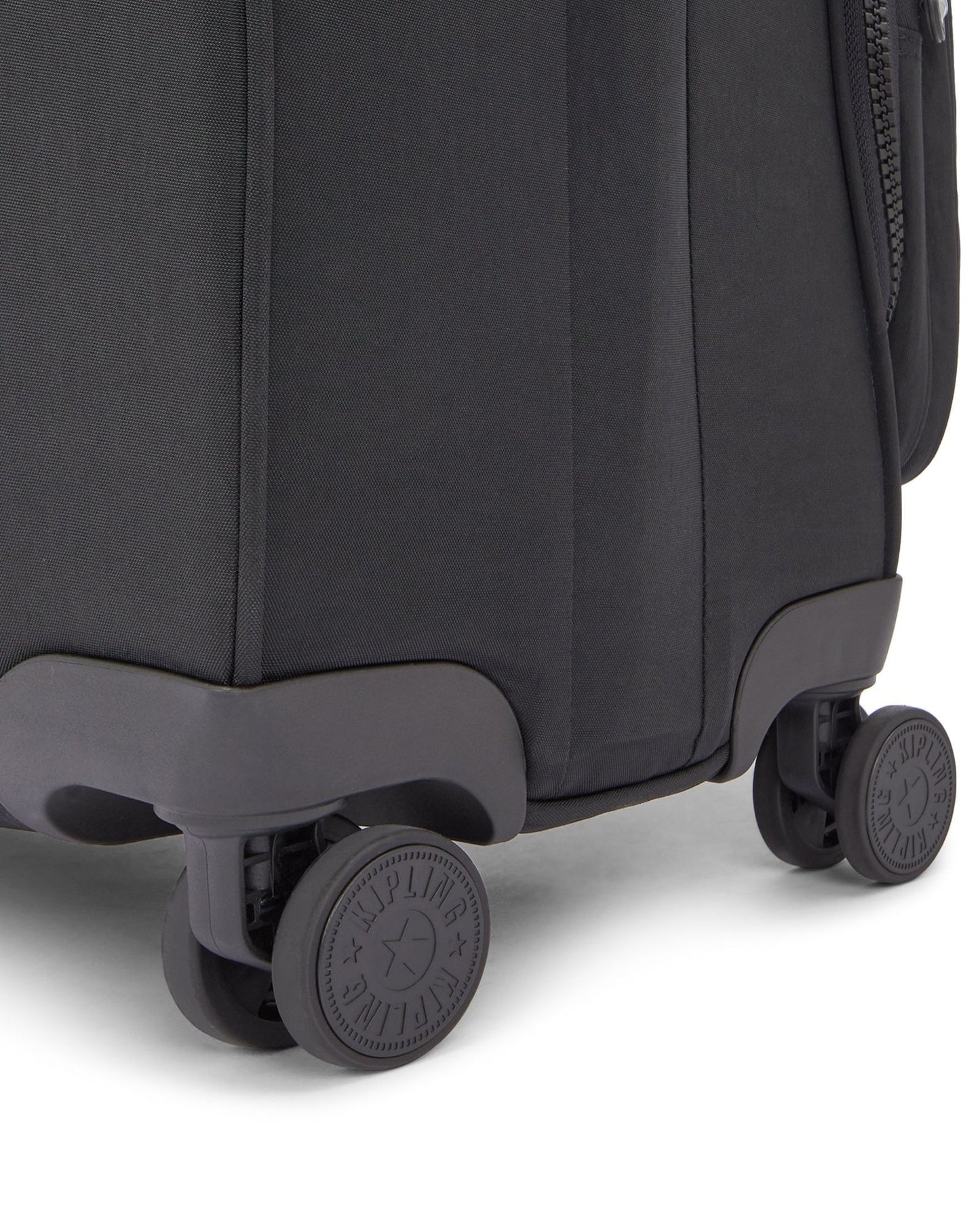 Kipling New Youri Spin M Black Noir حقيبة سفر بعجلات متوسطة قابلة للتوسيع I7706-P39