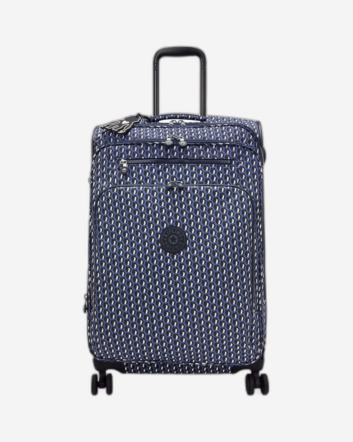 حقيبة Kipling New Youri Spin M 3D K زرقاء متوسطة الحجم قابلة للتمدد I7788-4JS