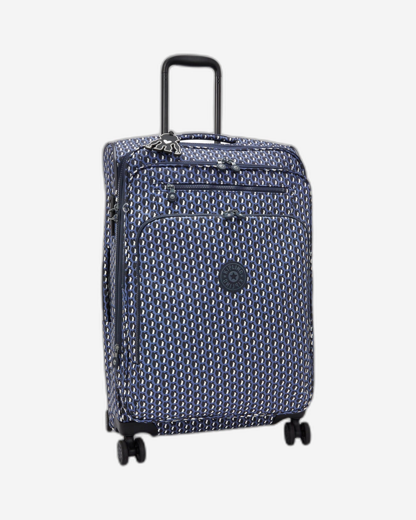حقيبة Kipling New Youri Spin M 3D K زرقاء متوسطة الحجم قابلة للتمدد I7788-4JS