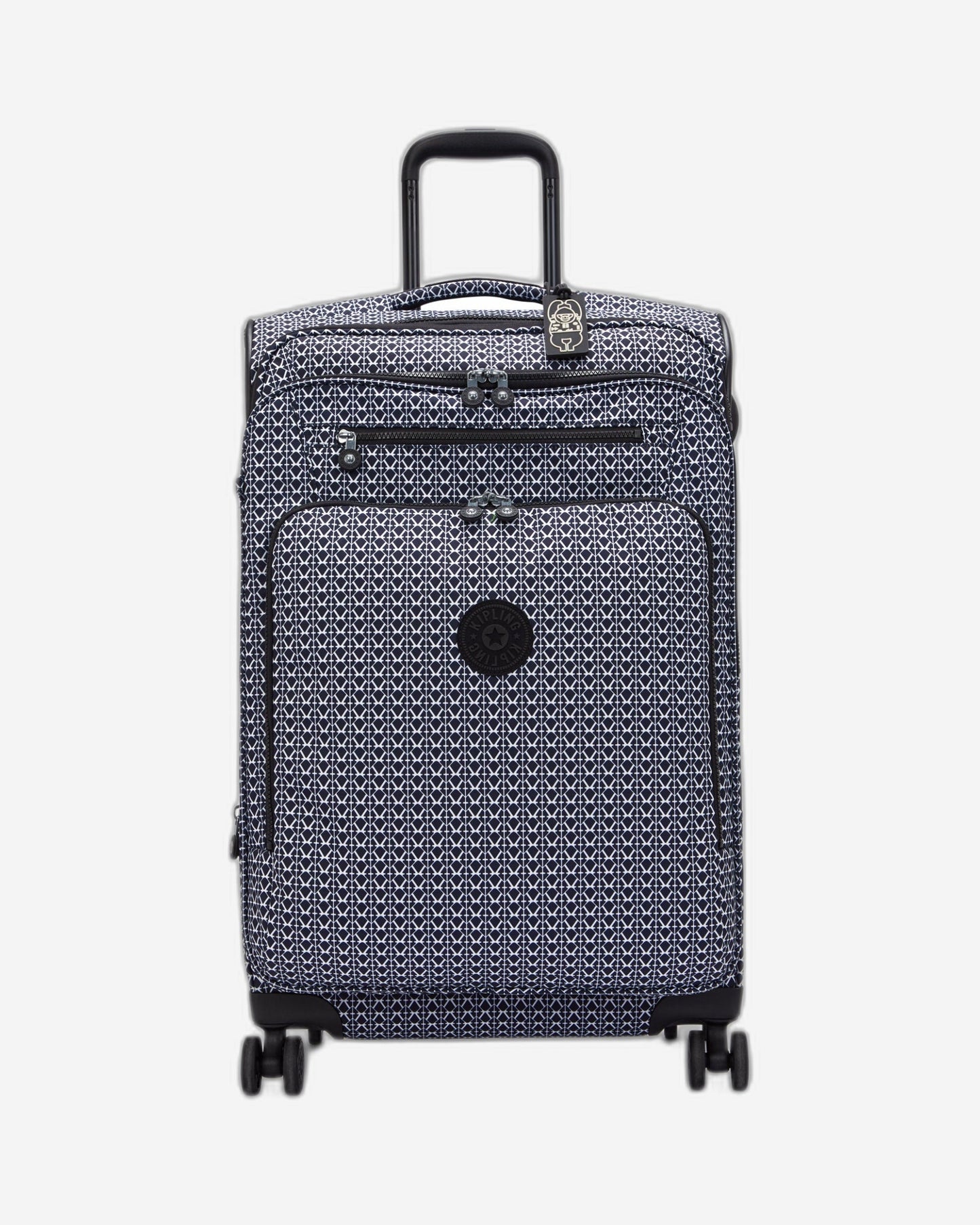 Kipling New Youri Spin M Signature Print حقيبة دوارة متوسطة قابلة للتوسيع C2I7788-DD2