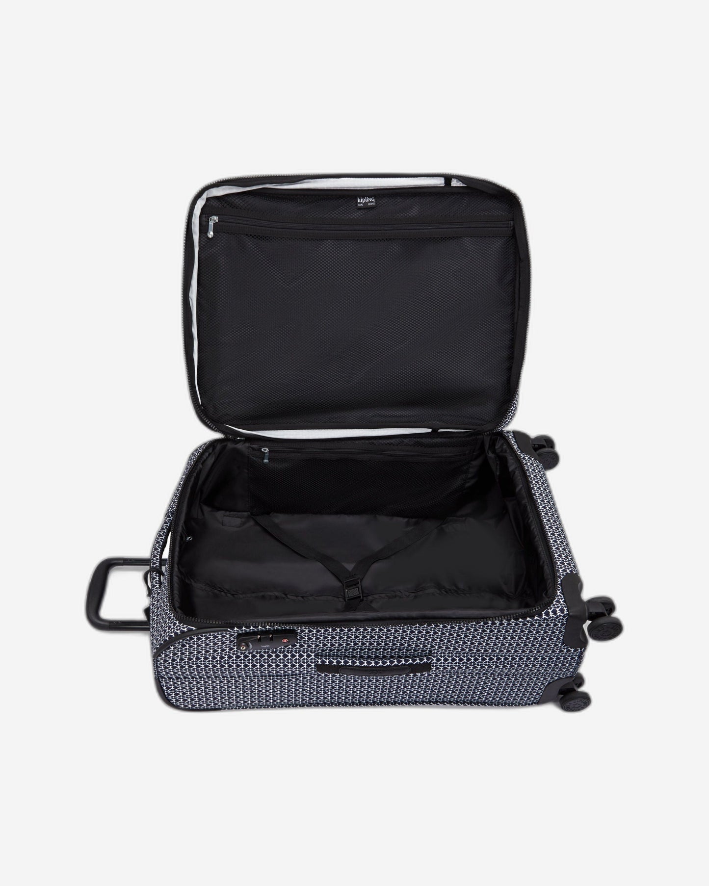 Kipling New Youri Spin M Signature Print حقيبة دوارة متوسطة قابلة للتوسيع C2I7788-DD2