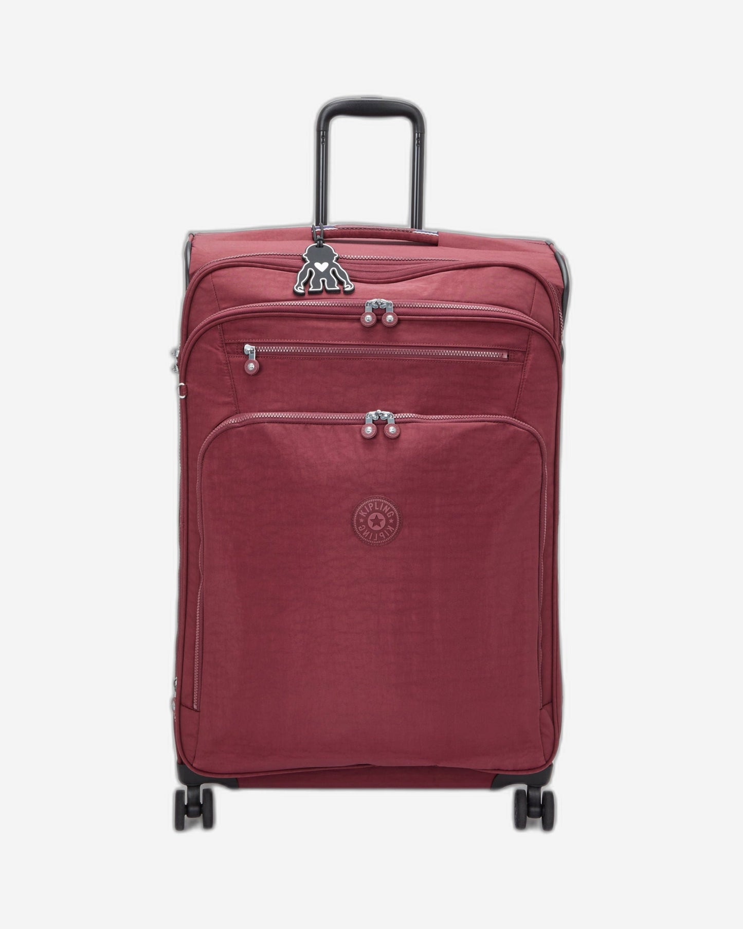 حقيبة سفر Kipling New Youri Spin L Lounge Wine كبيرة قابلة للتوسيع بعجلات I7930-5FW