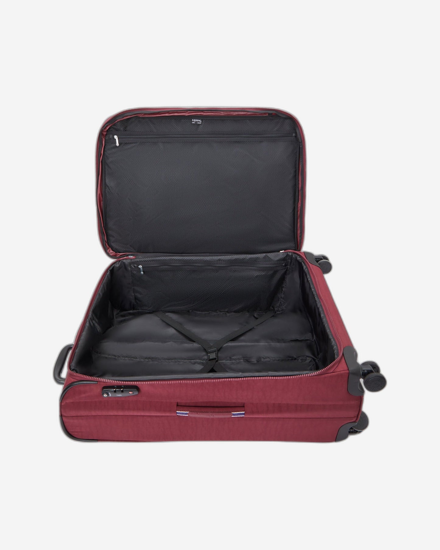 حقيبة سفر Kipling New Youri Spin L Lounge Wine كبيرة قابلة للتوسيع بعجلات I7930-5FW