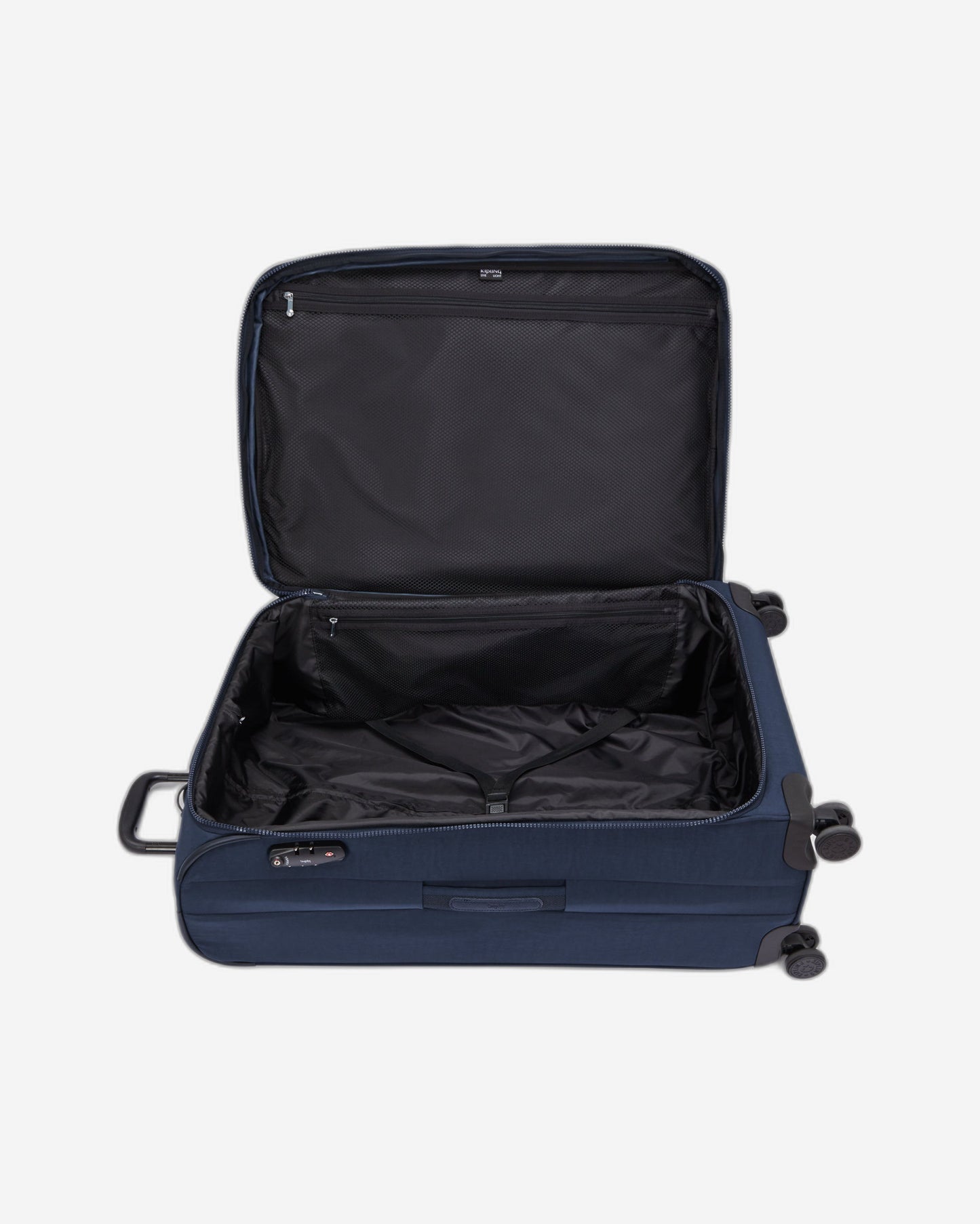 حقيبة سفر بعجلات Kipling New Youri Spin L Blue Bleu 2 كبيرة قابلة للتوسيع I7930-96V