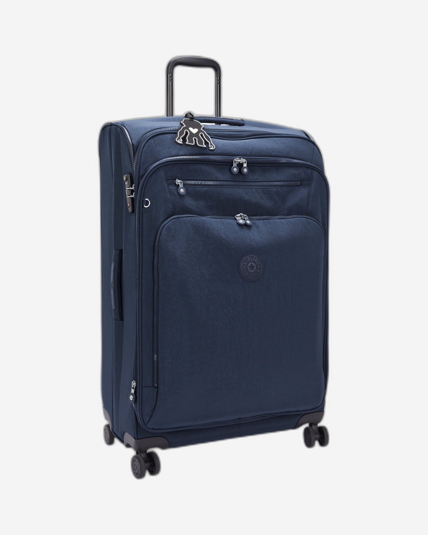 حقيبة سفر بعجلات Kipling New Youri Spin L Blue Bleu 2 كبيرة قابلة للتوسيع I7930-96V