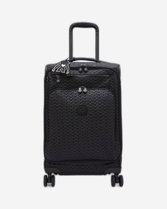 Kipling New Youri Spin S Signature Emb حقيبة أمتعة صغيرة بعجلات I7971-K59