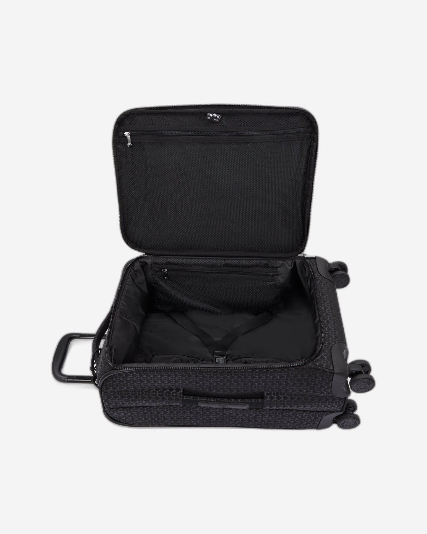Kipling New Youri Spin S Signature Emb حقيبة أمتعة صغيرة بعجلات I7971-K59