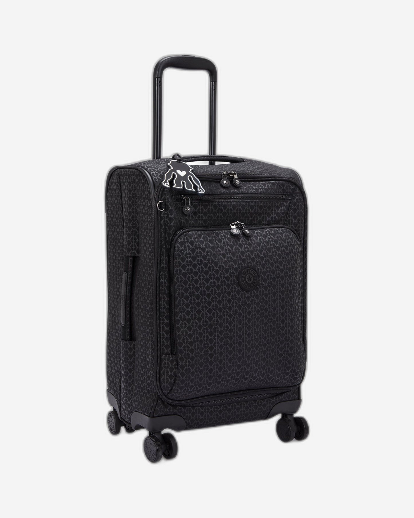 Kipling New Youri Spin S Signature Emb حقيبة أمتعة صغيرة بعجلات I7971-K59