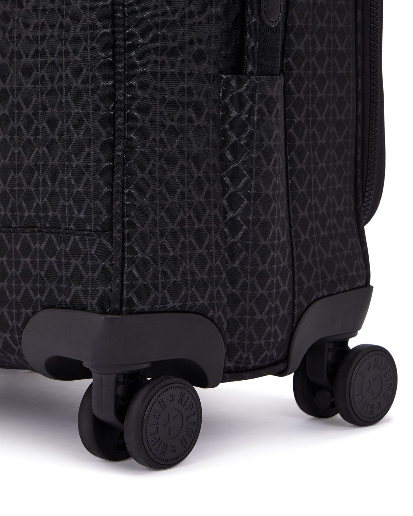 Kipling New Youri Spin S Signature Emb حقيبة أمتعة صغيرة بعجلات I7971-K59