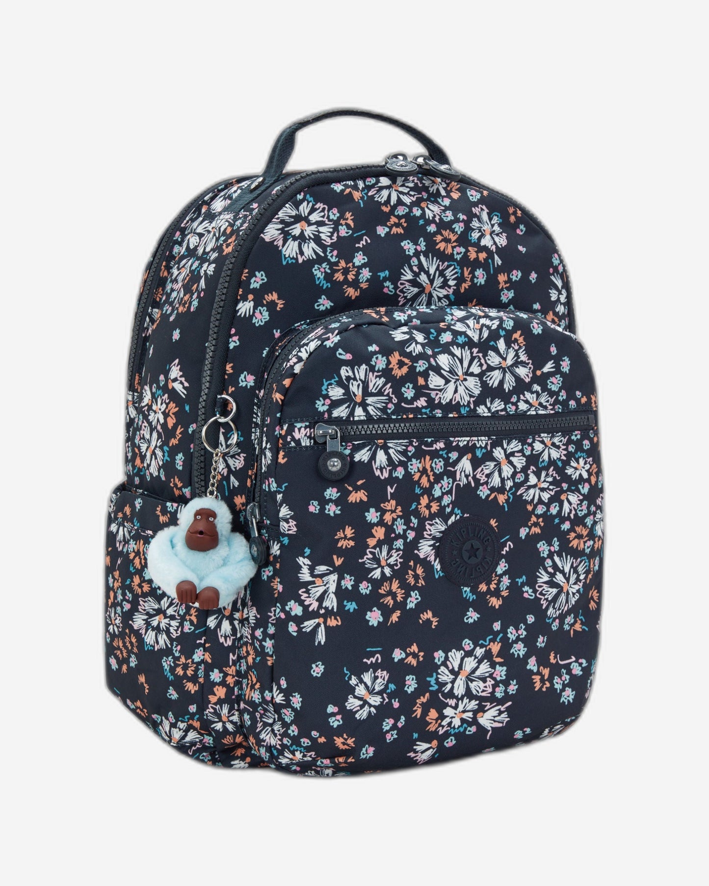حقيبة ظهر KIPLING Seoul College Flower Field كبيرة (مع حجرة للكمبيوتر المحمول) I7973-5GB