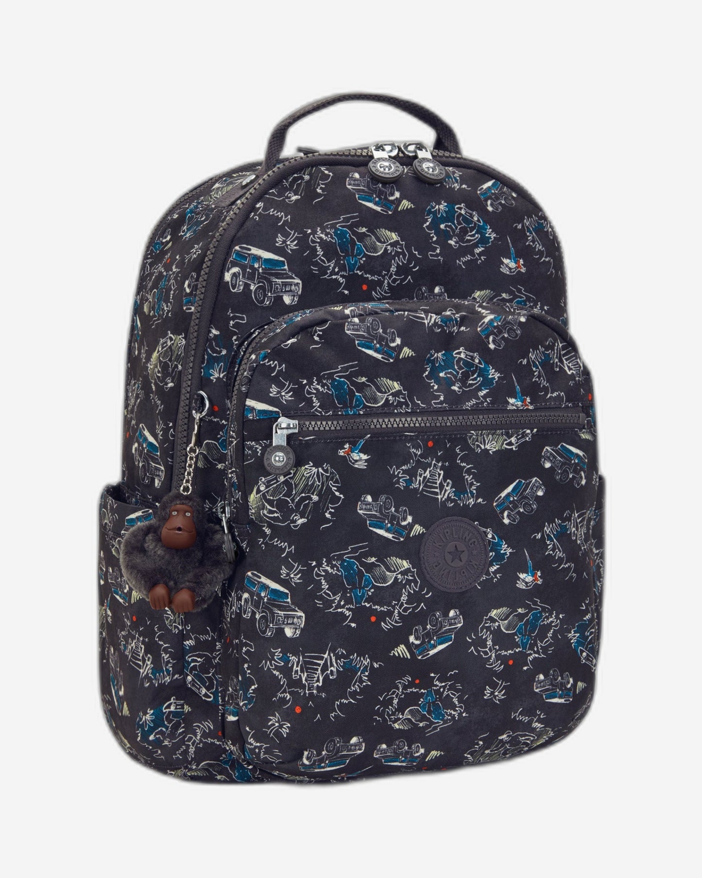 حقيبة ظهر كبيرة Kipling Seoul College Jungle Fun Race C2I7973-TJ3