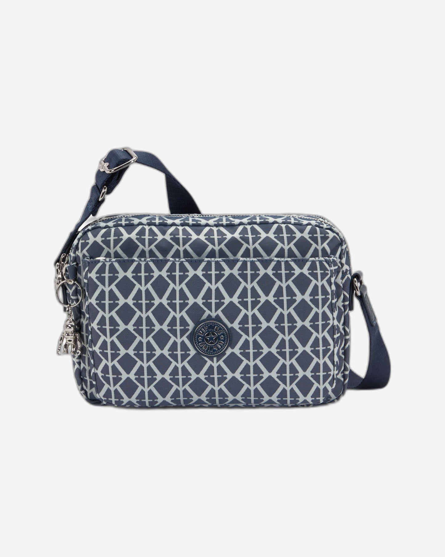 Kipling Abanu M Navy Sign Jq حقيبة كروس متوسطة I8024-8DM