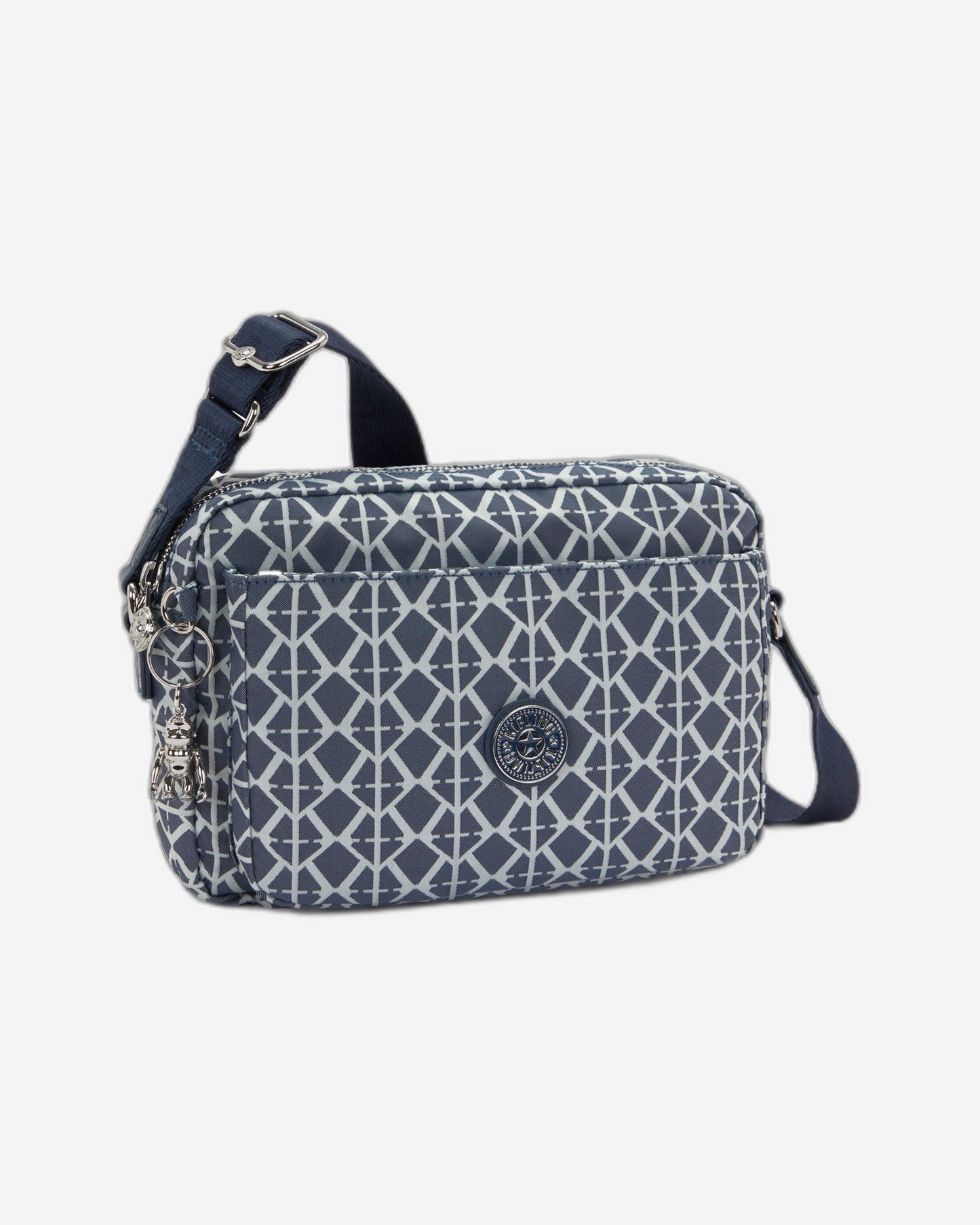 Kipling Abanu M Navy Sign Jq حقيبة كروس متوسطة I8024-8DM