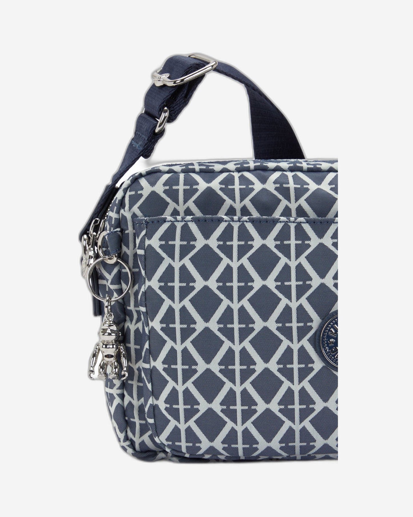 Kipling Abanu M Navy Sign Jq حقيبة كروس متوسطة I8024-8DM