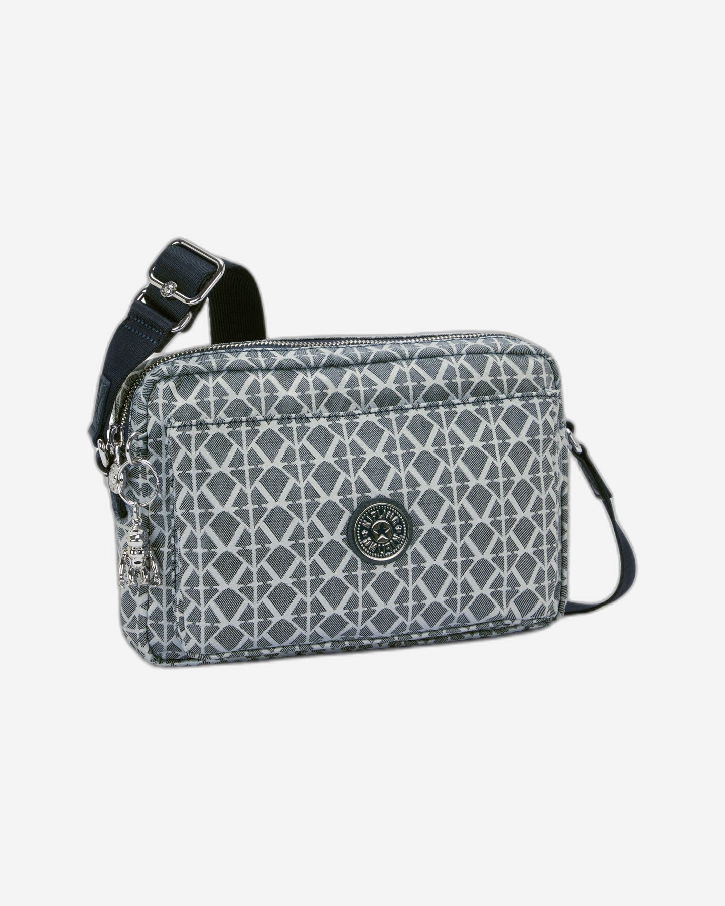 Kipling Abanu M Navy Sign Jq حقيبة كروس متوسطة I8024-8DM