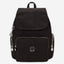 حقيبة الظهر الصغيرة Kipling City Zip S Noir Sign Jq I8029-4NW