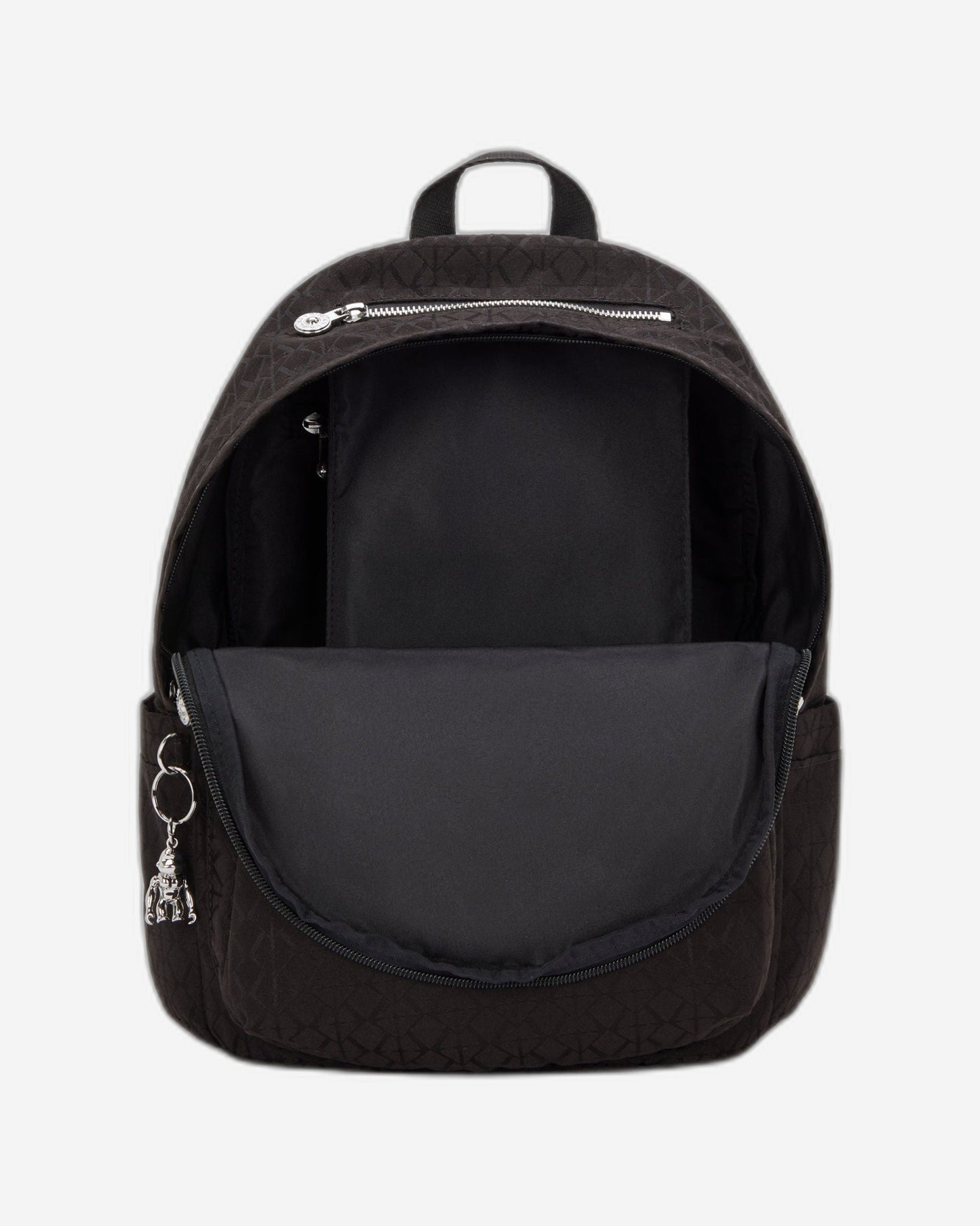 Kipling Delia Noir Sign Jq Medium Backpack I8034-4NW
