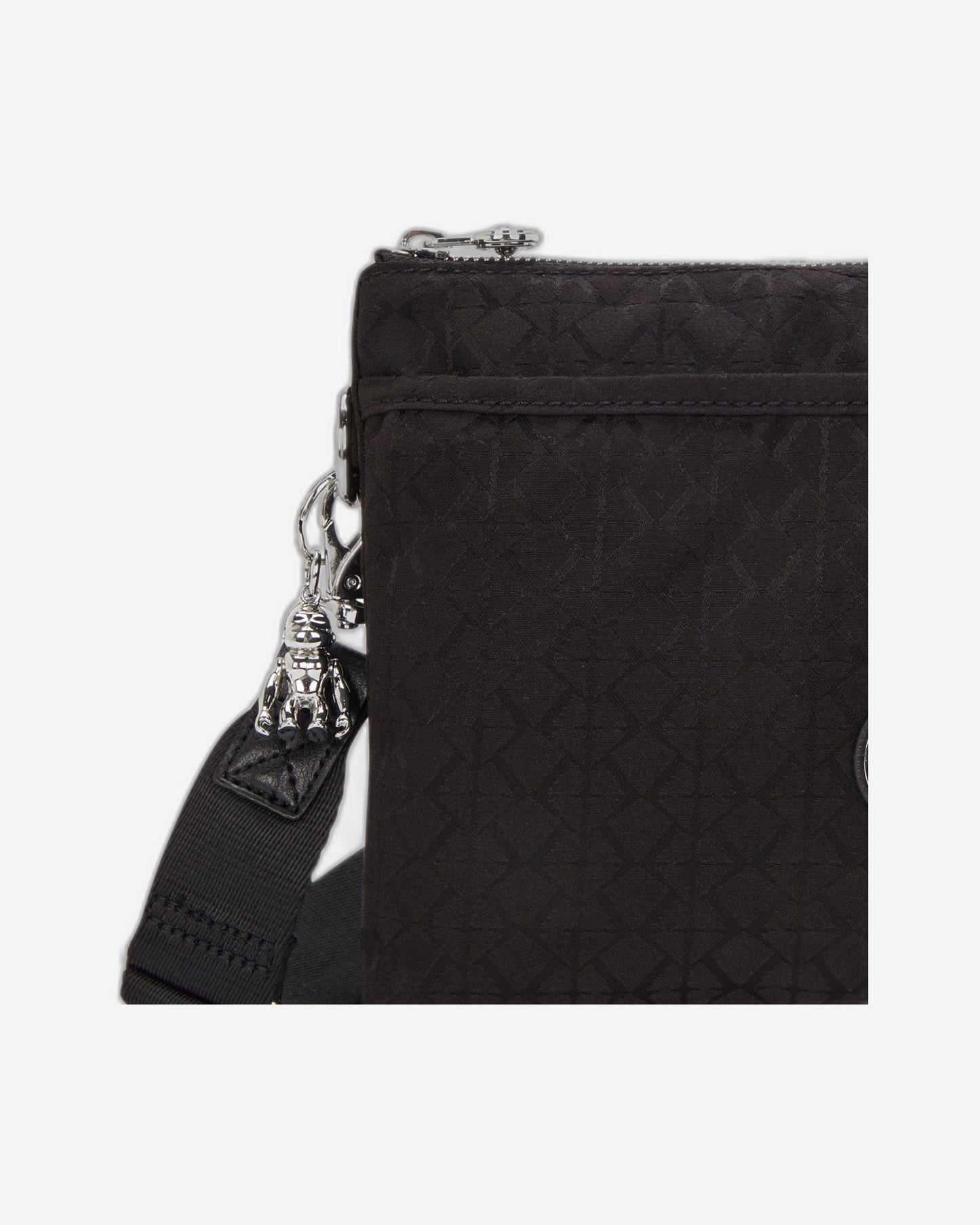 Kipling Riri L Noir Sign Jq حقيبة كروس متوسطة (مع حزام كتف قابل للإزالة) I8044-4NW