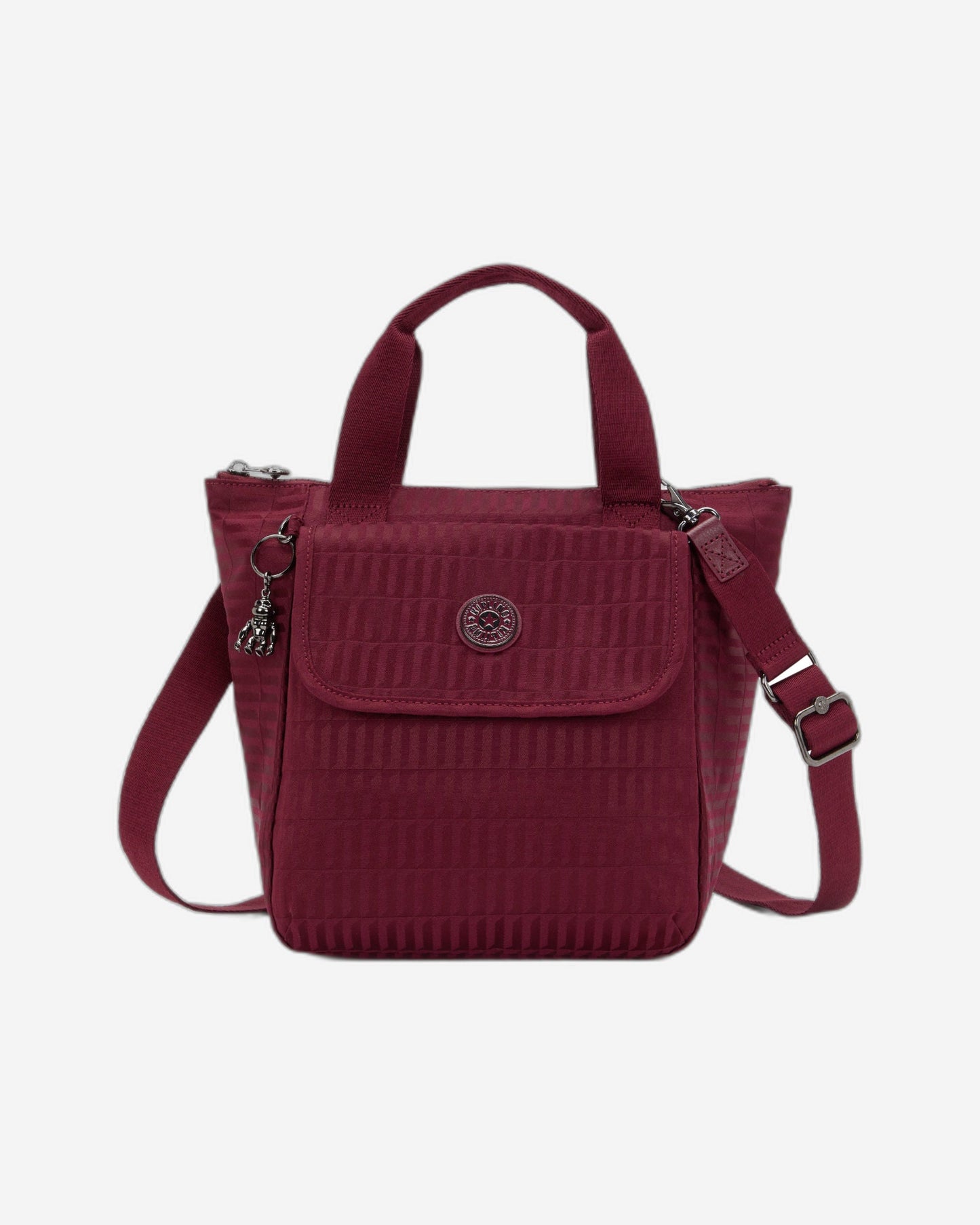 Kipling Awakea Maroon Tile Jq حقيبة غداء متوسطة (مع حزام كتف قابل للإزالة) I8630-9HX