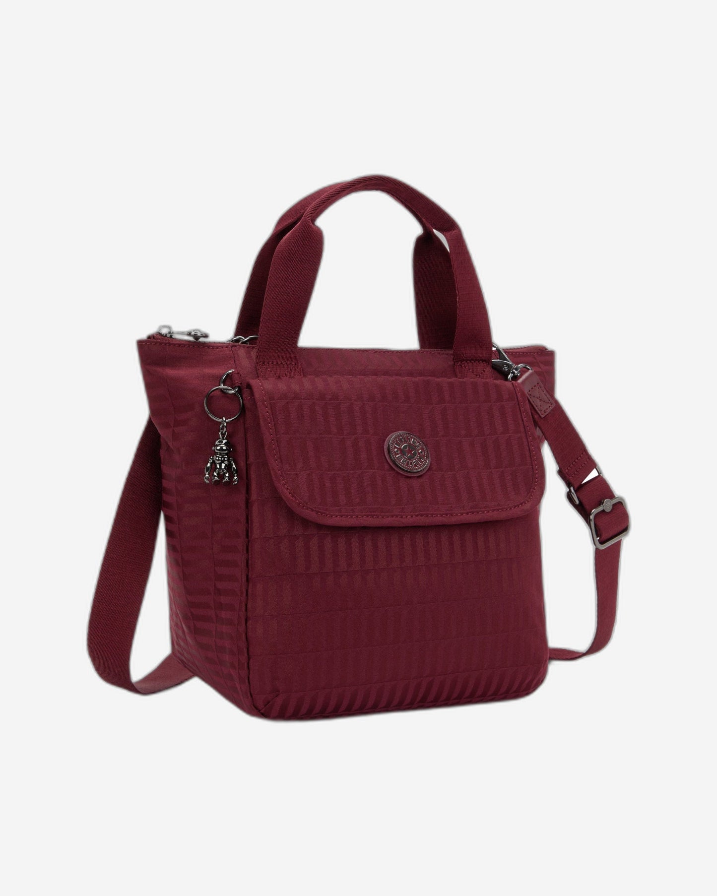 Kipling Awakea Maroon Tile Jq حقيبة غداء متوسطة (مع حزام كتف قابل للإزالة) I8630-9HX