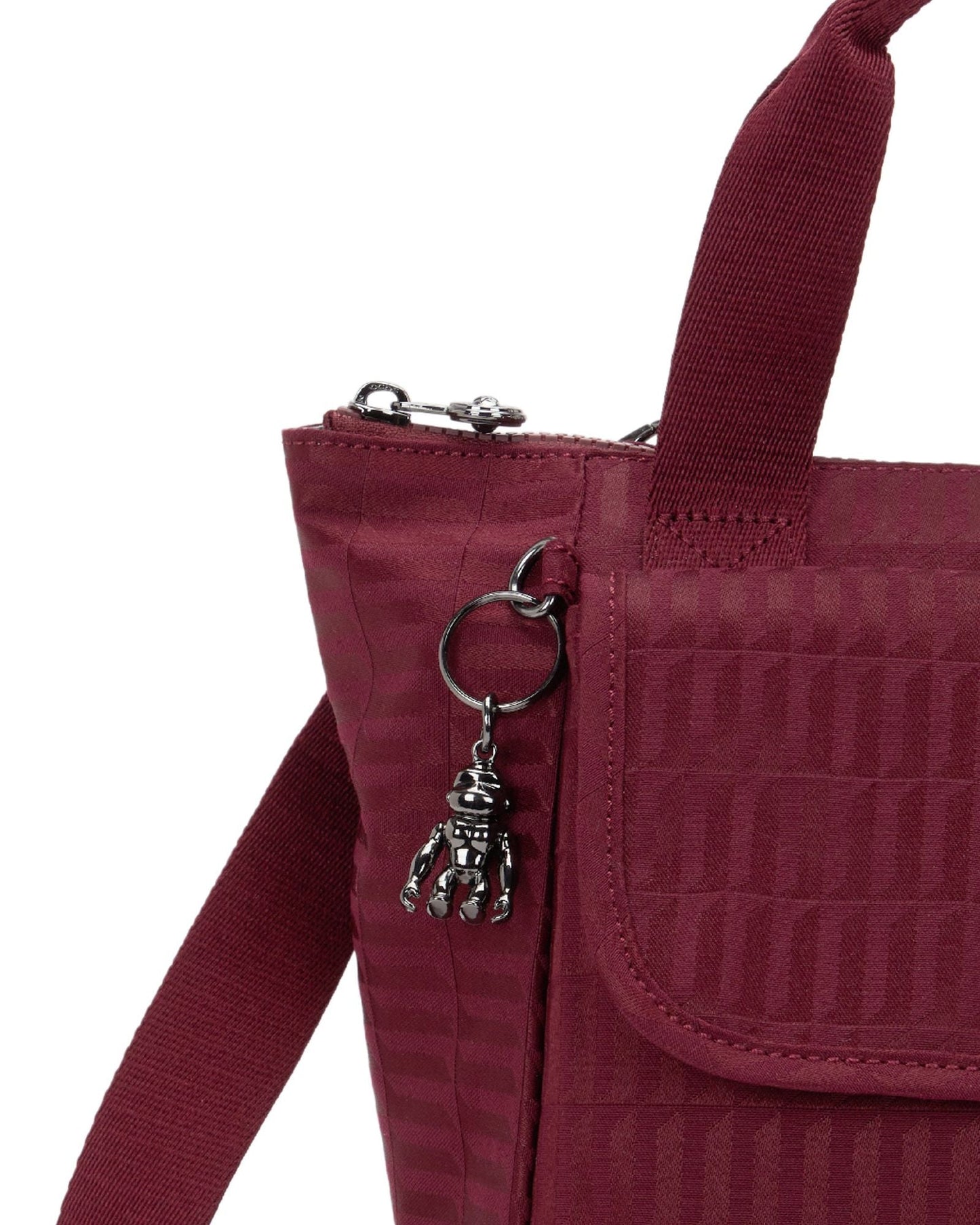 Kipling Awakea Maroon Tile Jq حقيبة غداء متوسطة (مع حزام كتف قابل للإزالة) I8630-9HX