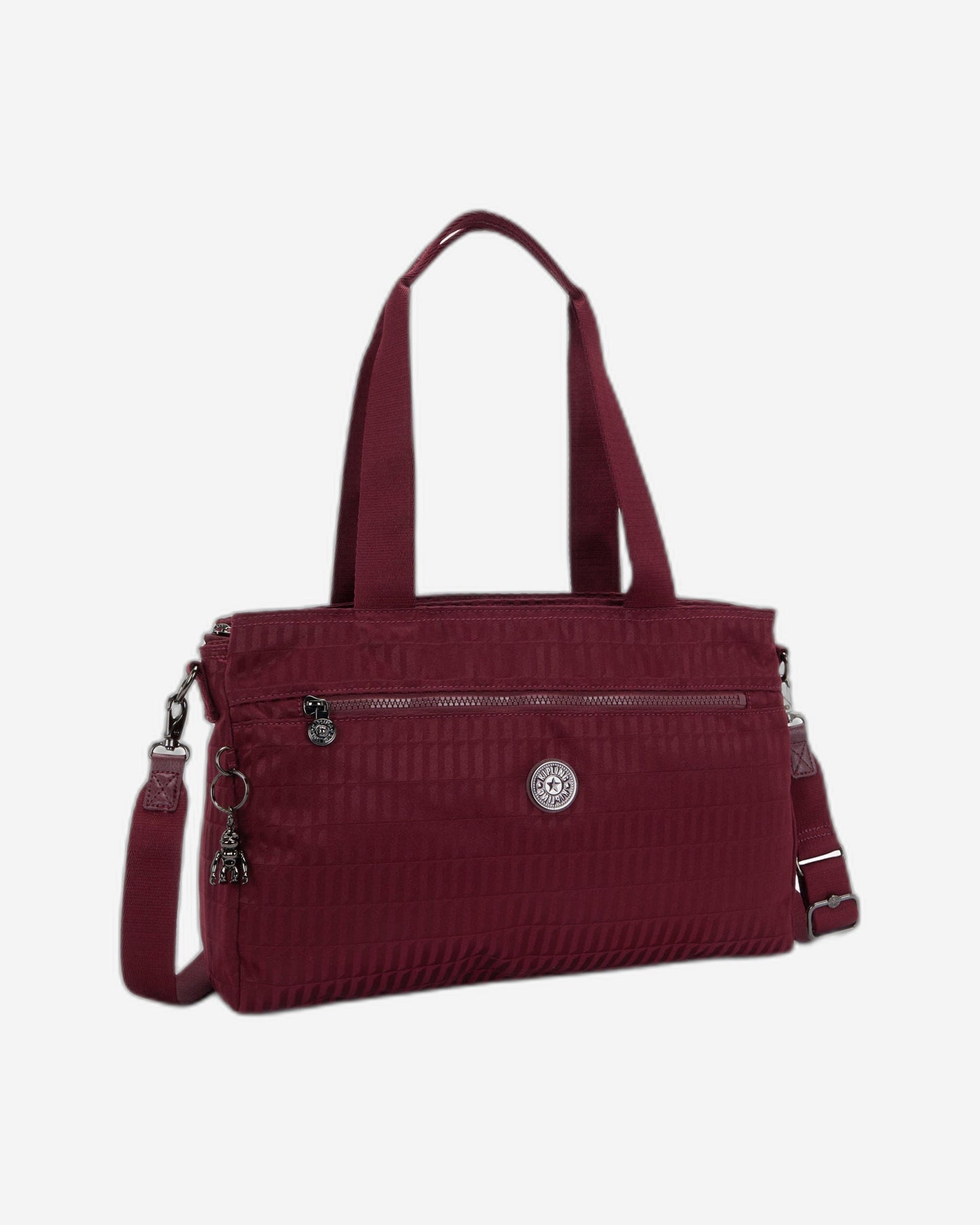 Kipling Elysia Work S Maroon Tile Jq حقيبة عمل صغيرة (مع حزام كتف قابل للإزالة) I8795-9HX