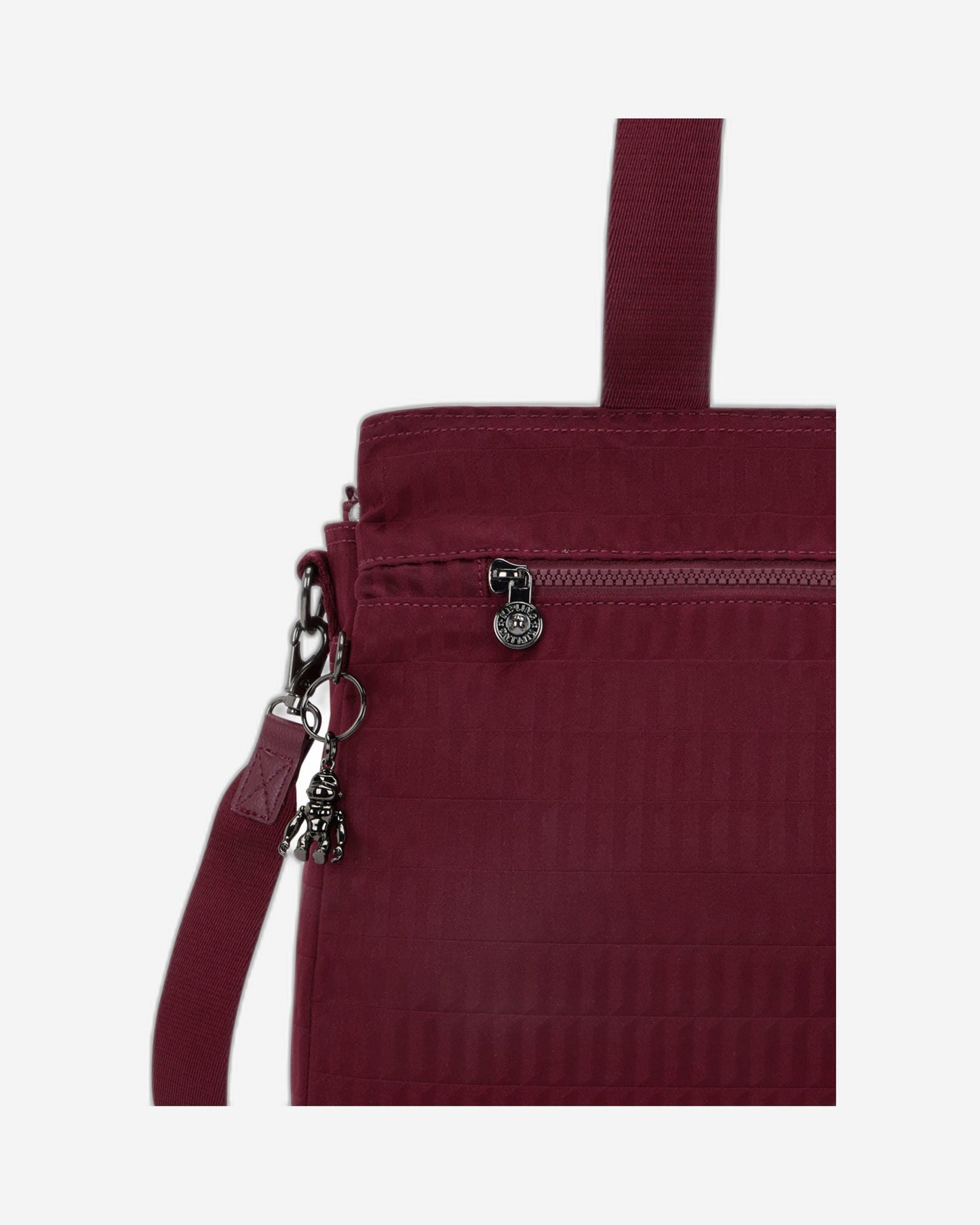 Kipling Elysia Work Maroon Tile Jq حقيبة عمل (مع حزام كتف قابل للإزالة) I8829-9HX