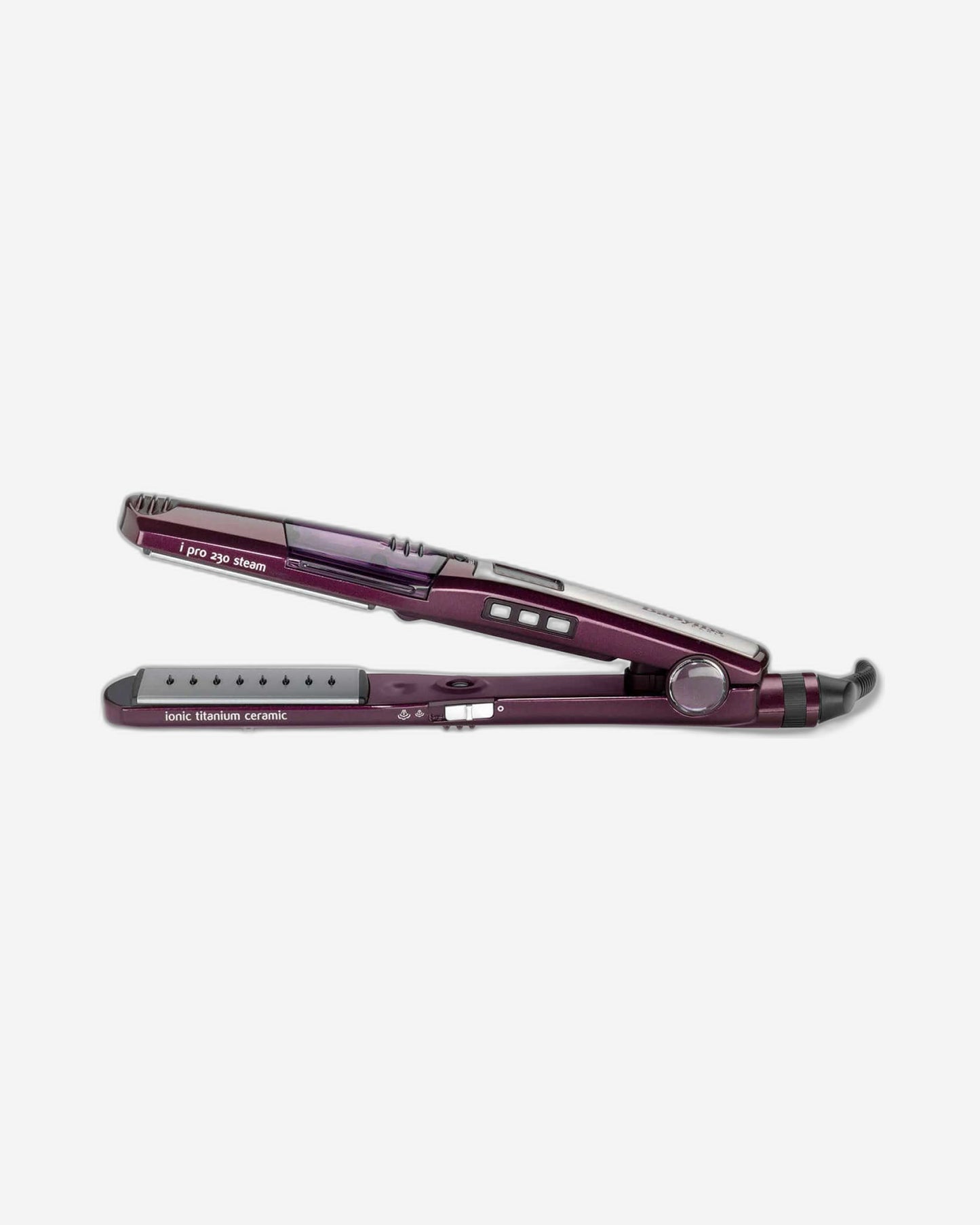 مكواة تمليس الشعر بالبخار BaByliss I-Pro 230 بأسنان لفك التشابك ومشط قابل للسحب ST395SDE