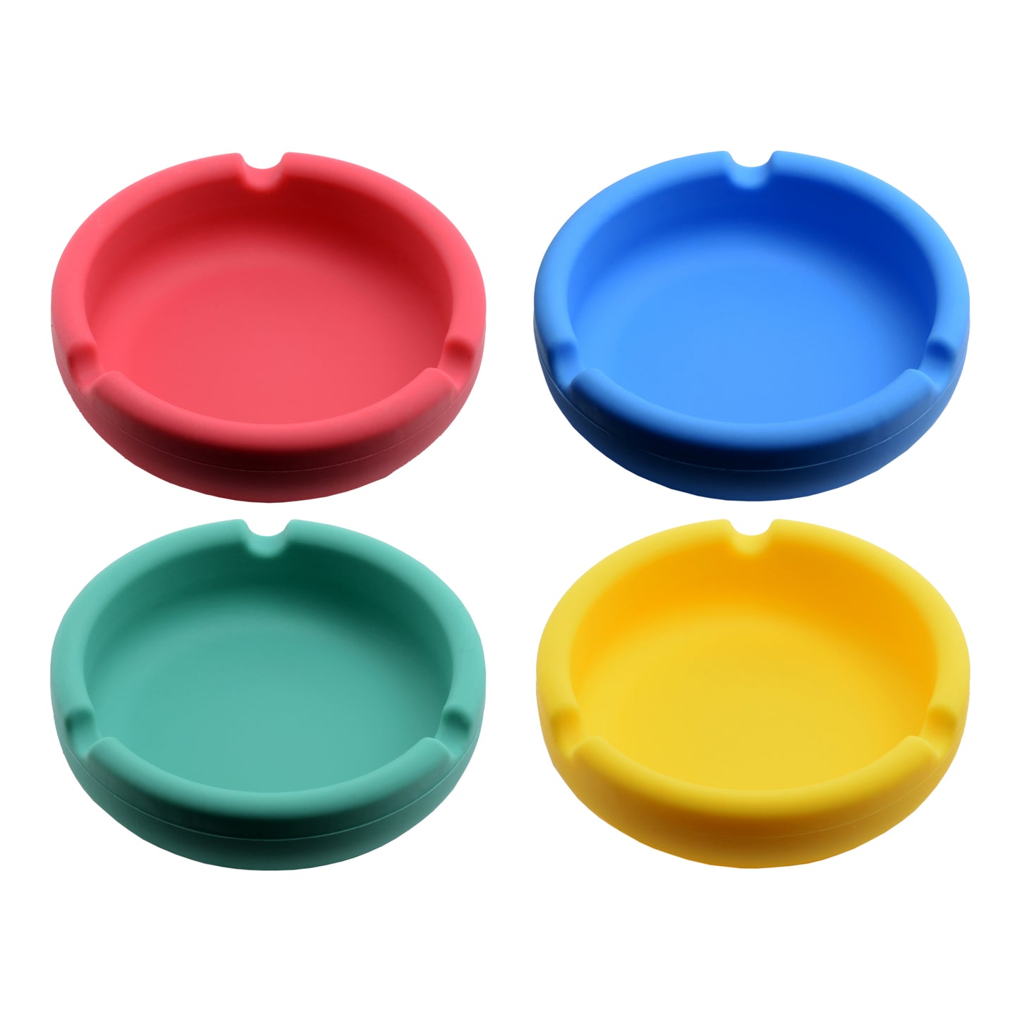 ATOMIC SILLICONE ASHTRAY ROUND 4 COLORS 