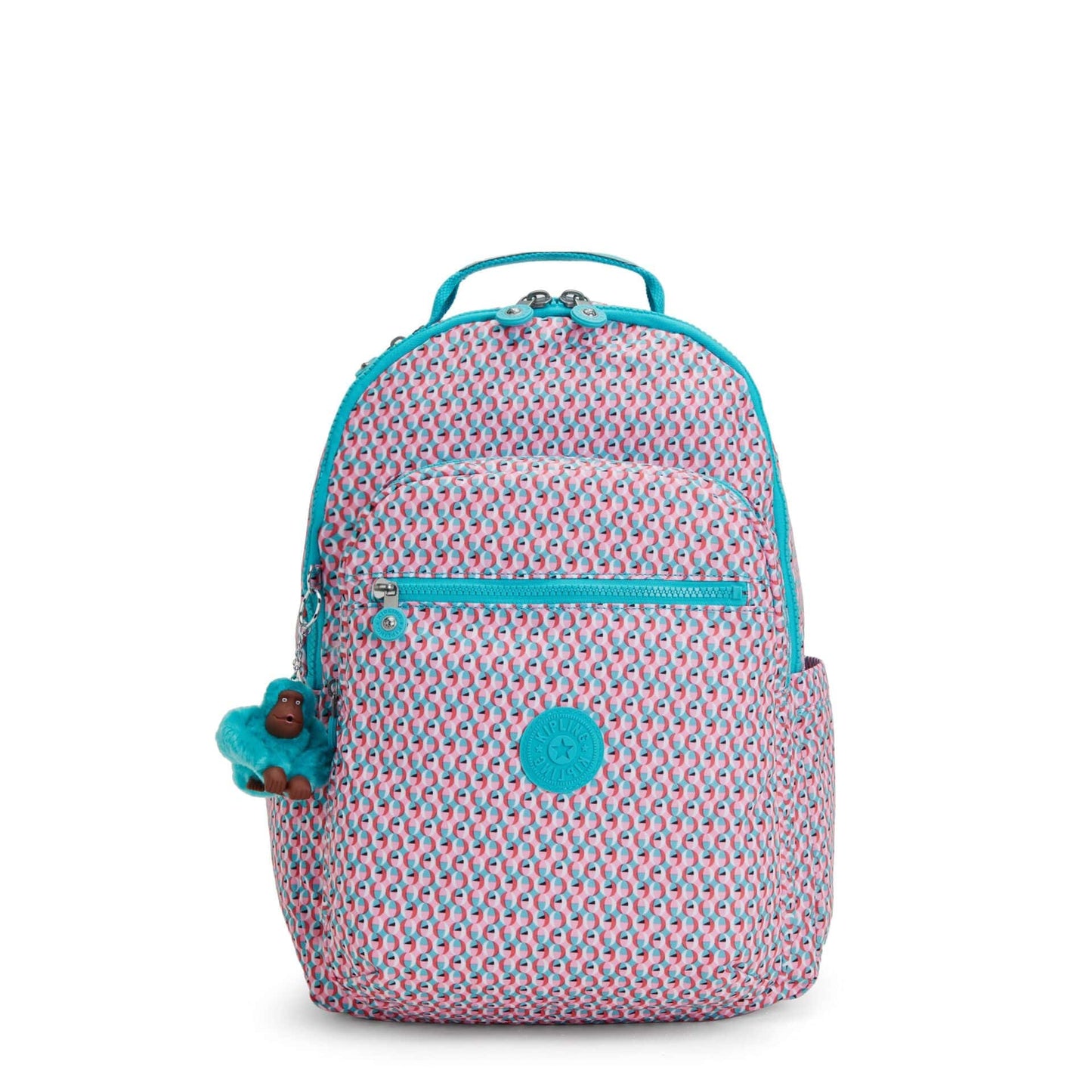 KIPLING-Seoul-LARGE BACKPACK-Poppy Geo-I4851-V64